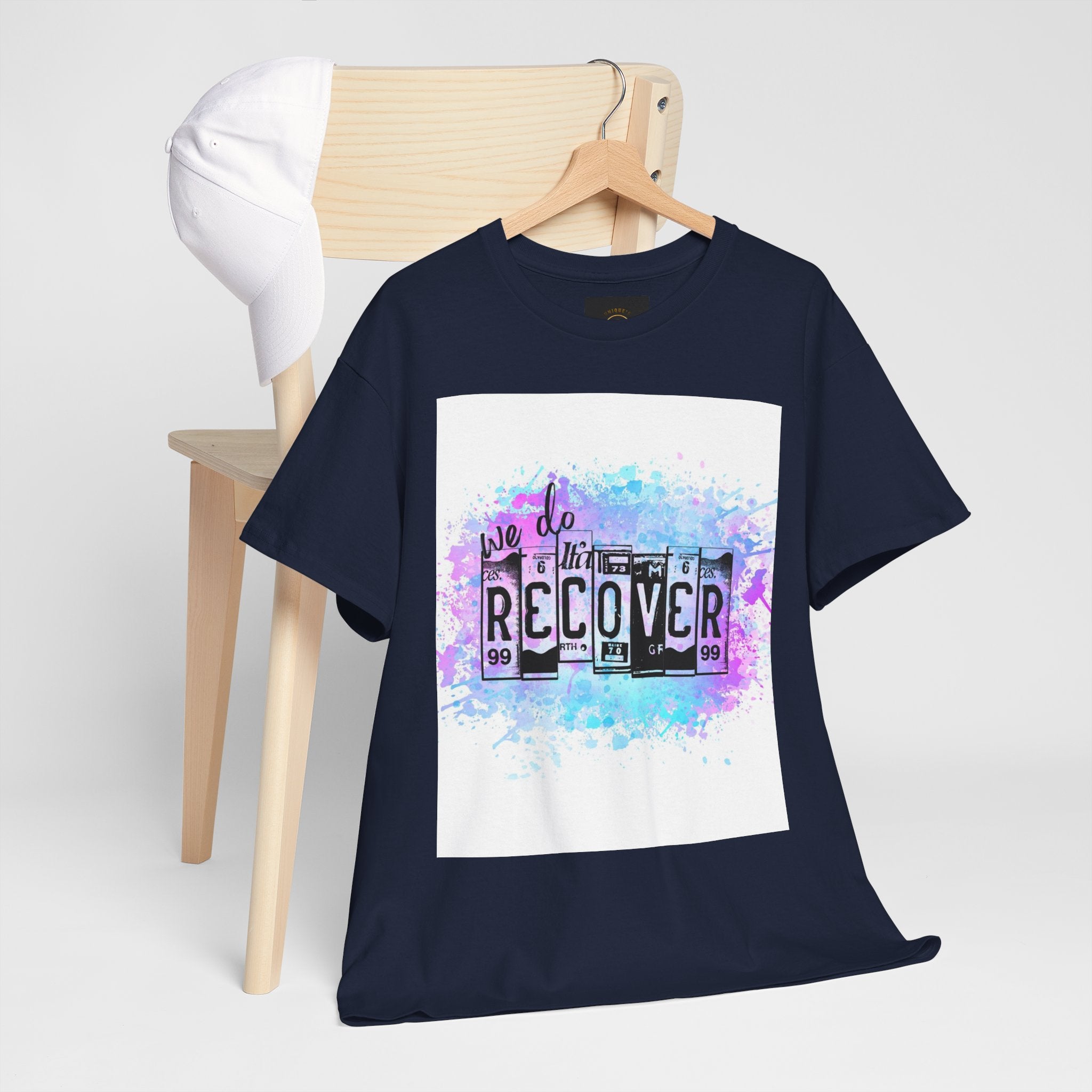Overdose Awareness T-Shirt — 'We Do Recover' Purple Ribbon Recovery Tee