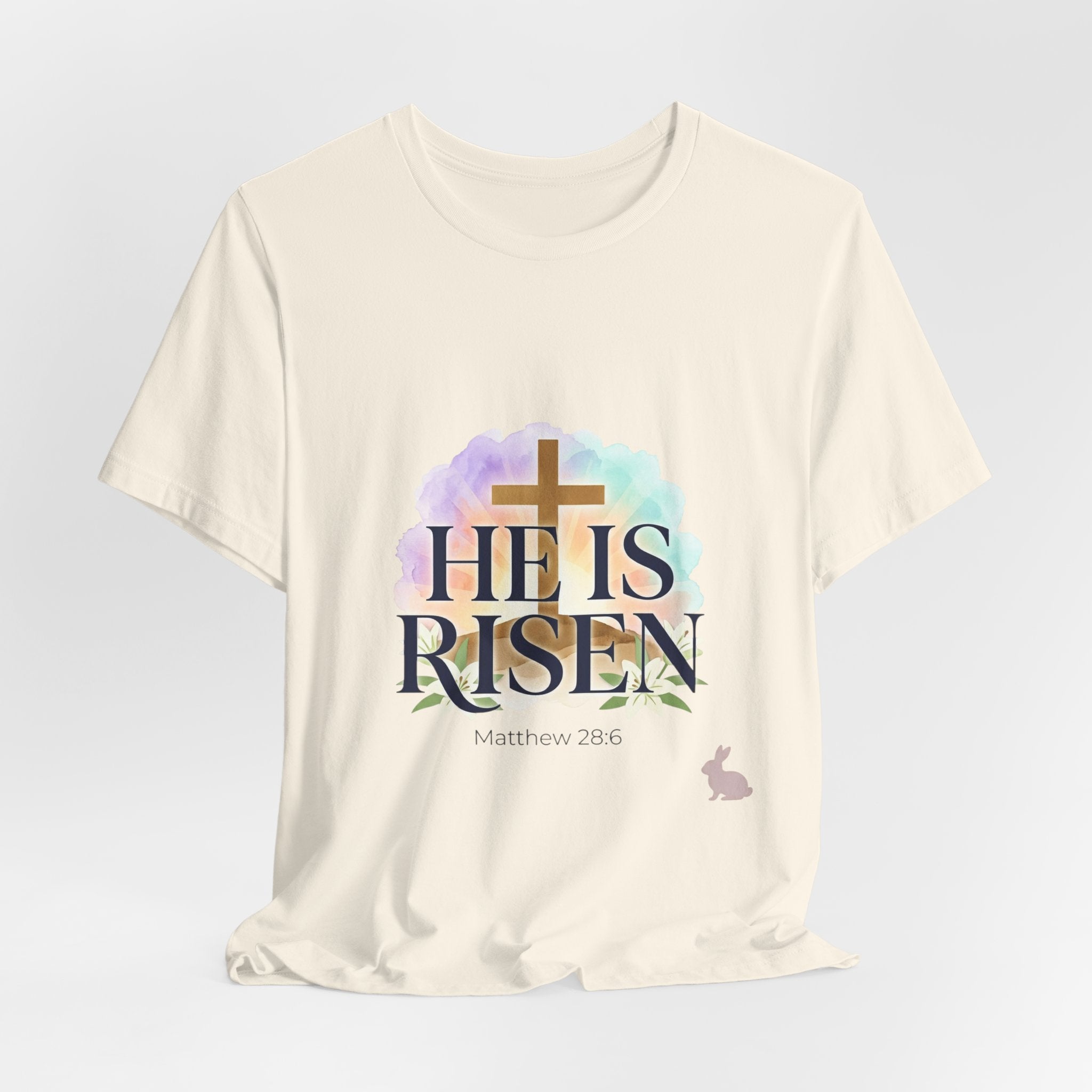 He Is Risen Tee | Easter shirt, Christian apparel, resurrection scripture