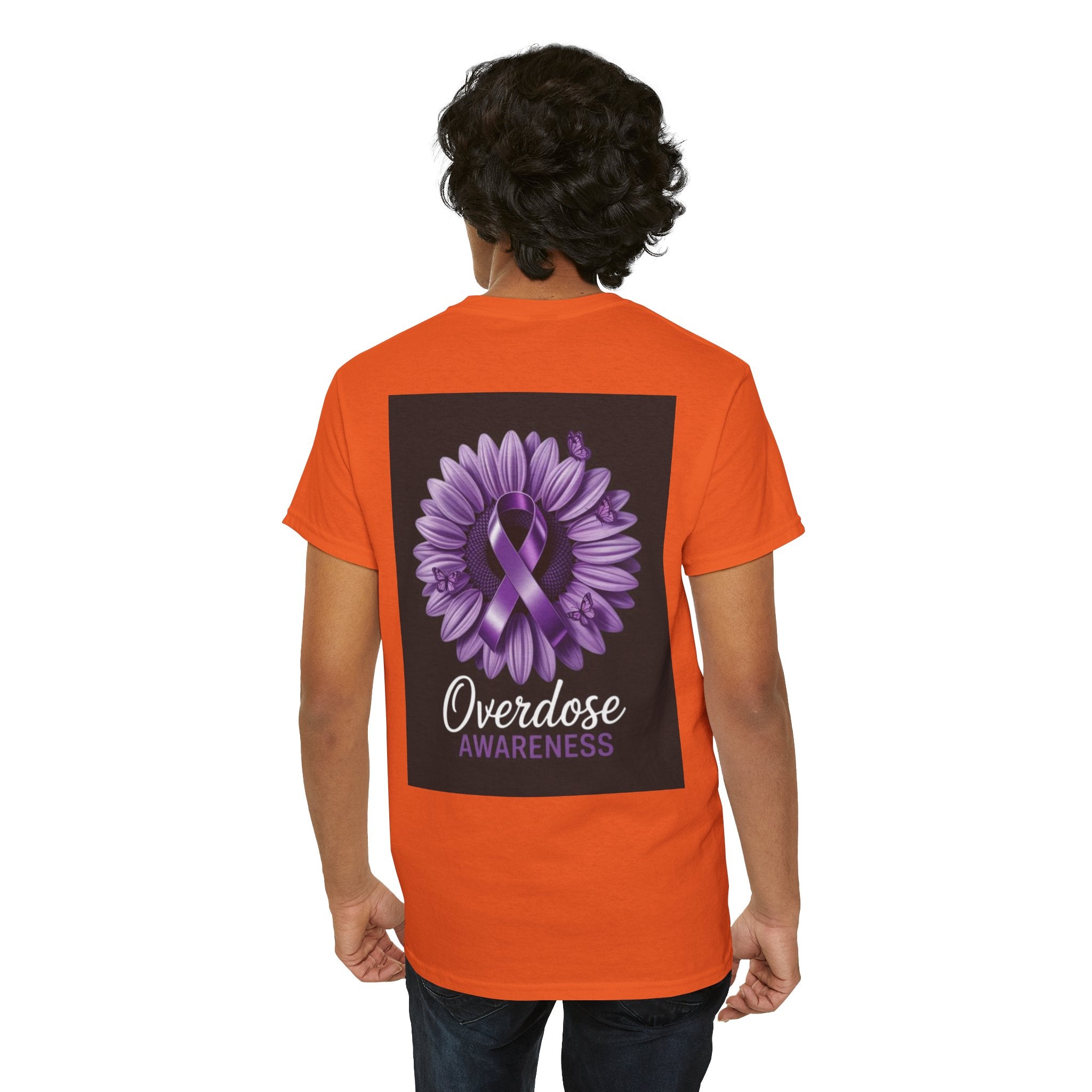 Overdose Awareness T-Shirt — 'We Do Recover' Purple Ribbon Recovery Tee