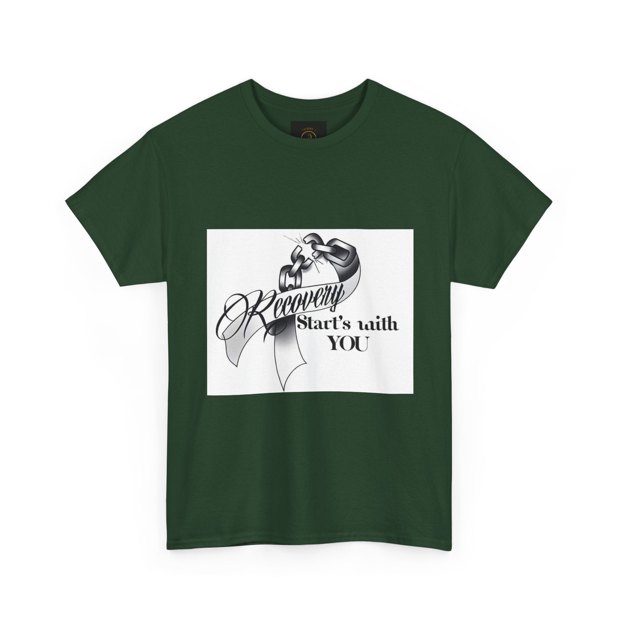 Recovery Starts With You Tee — Rose & Ribbon Awareness T‑Shirt