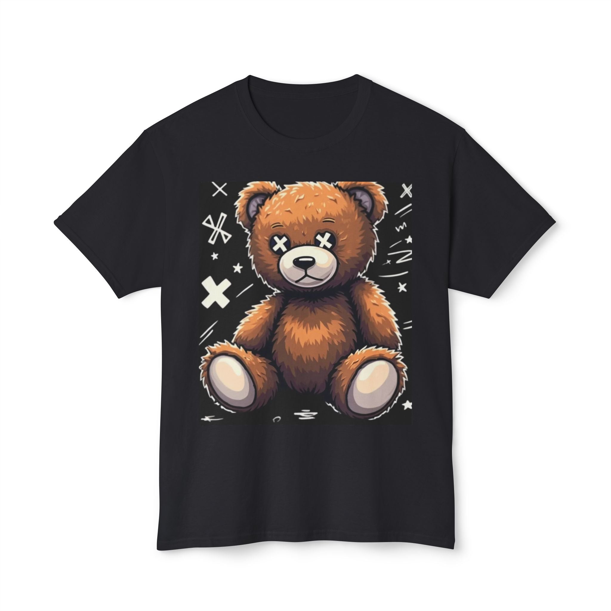T-Shirt — Vintage Injured Teddy Bear "I Never Look Back, I Have Back Pain" Graphic