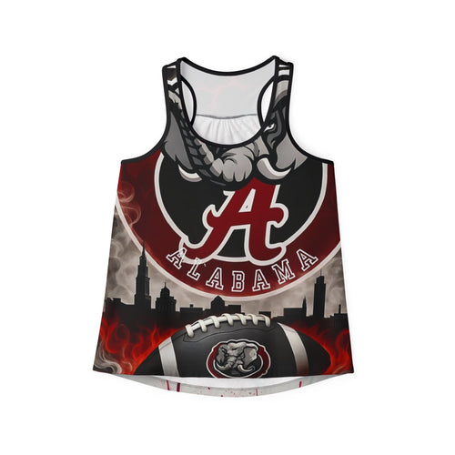 Alabama Roll Tide Elephant Tank Top — Women's Crimson College Football Fan AOP