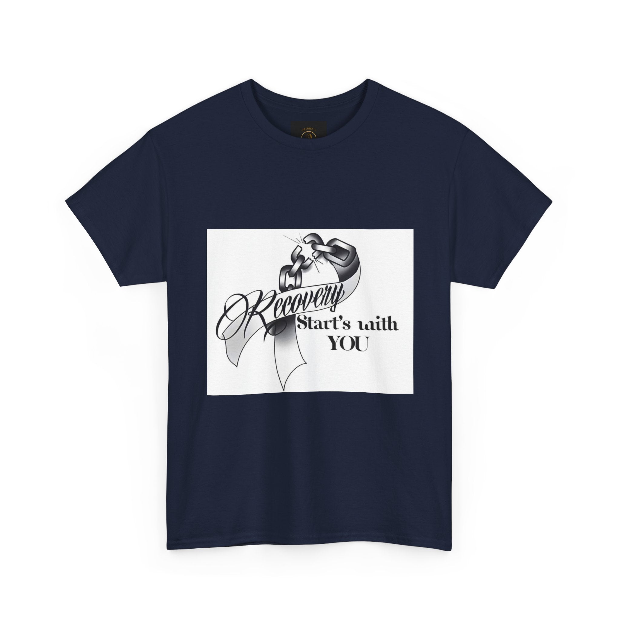 Recovery Starts With You Tee — Rose & Ribbon Awareness T‑Shirt