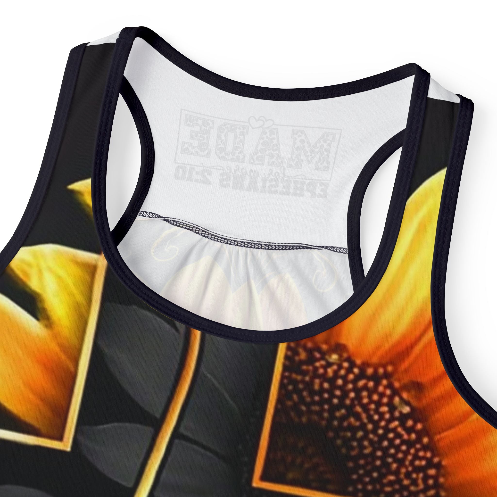 Sunflower Faith Tank Top — Floral Cross Spiritual Women's Tank