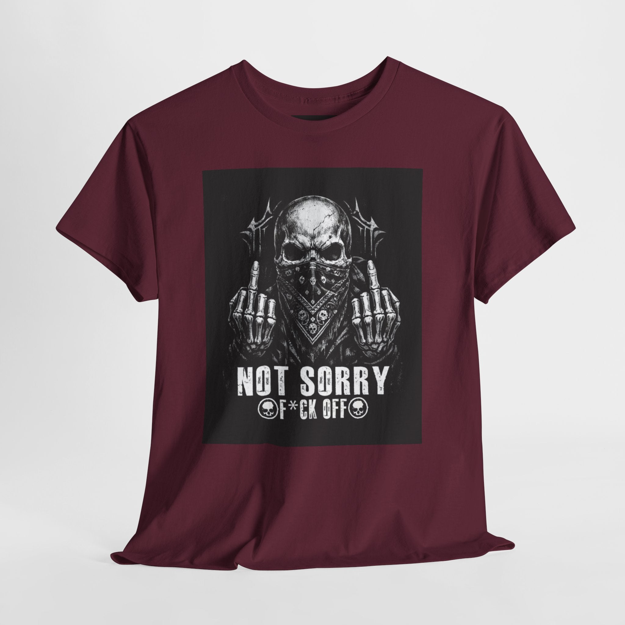 Not Sorry Skull Tee — 'F*ck Your Feelings' Graphic T-Shirt