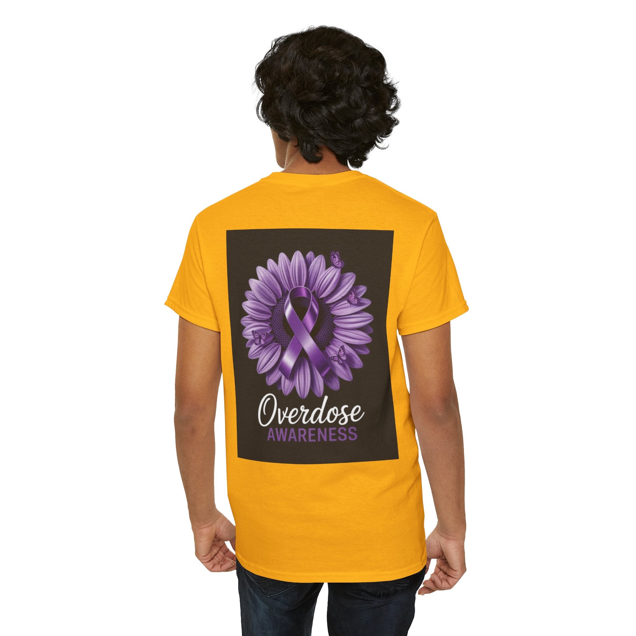 Overdose Awareness T-Shirt — 'We Do Recover' Purple Ribbon Recovery Tee