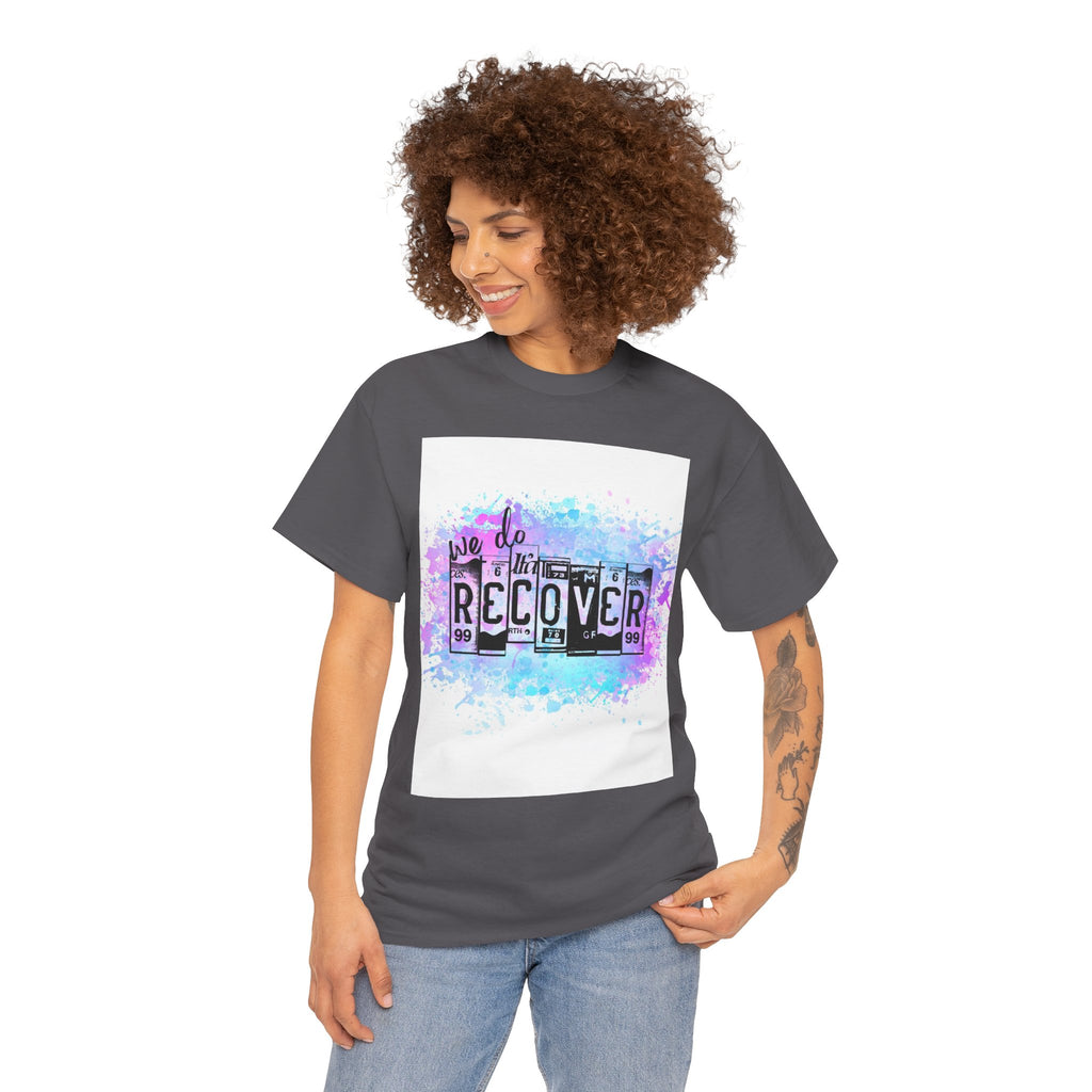 Overdose Awareness T-Shirt — 'We Do Recover' Purple Ribbon Recovery Tee