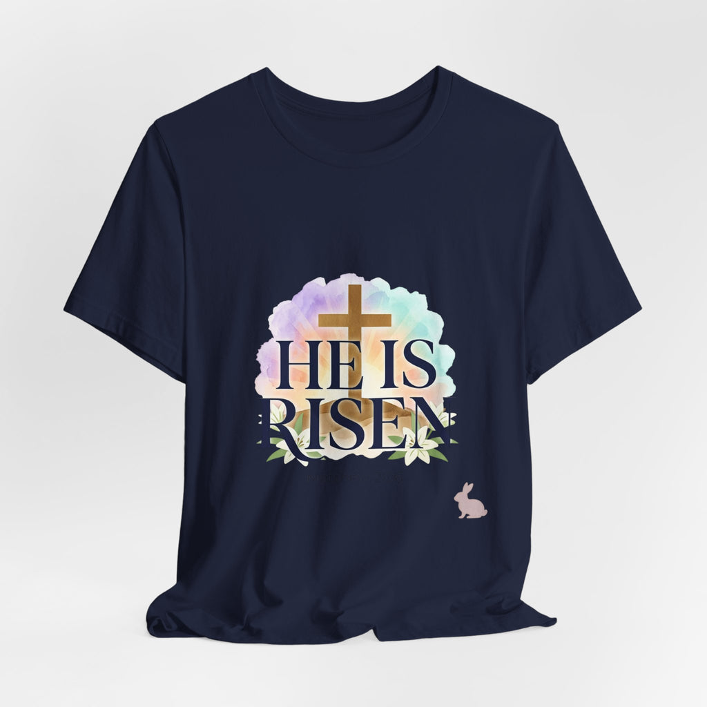 He Is Risen Tee | Easter shirt, Christian apparel, resurrection scripture