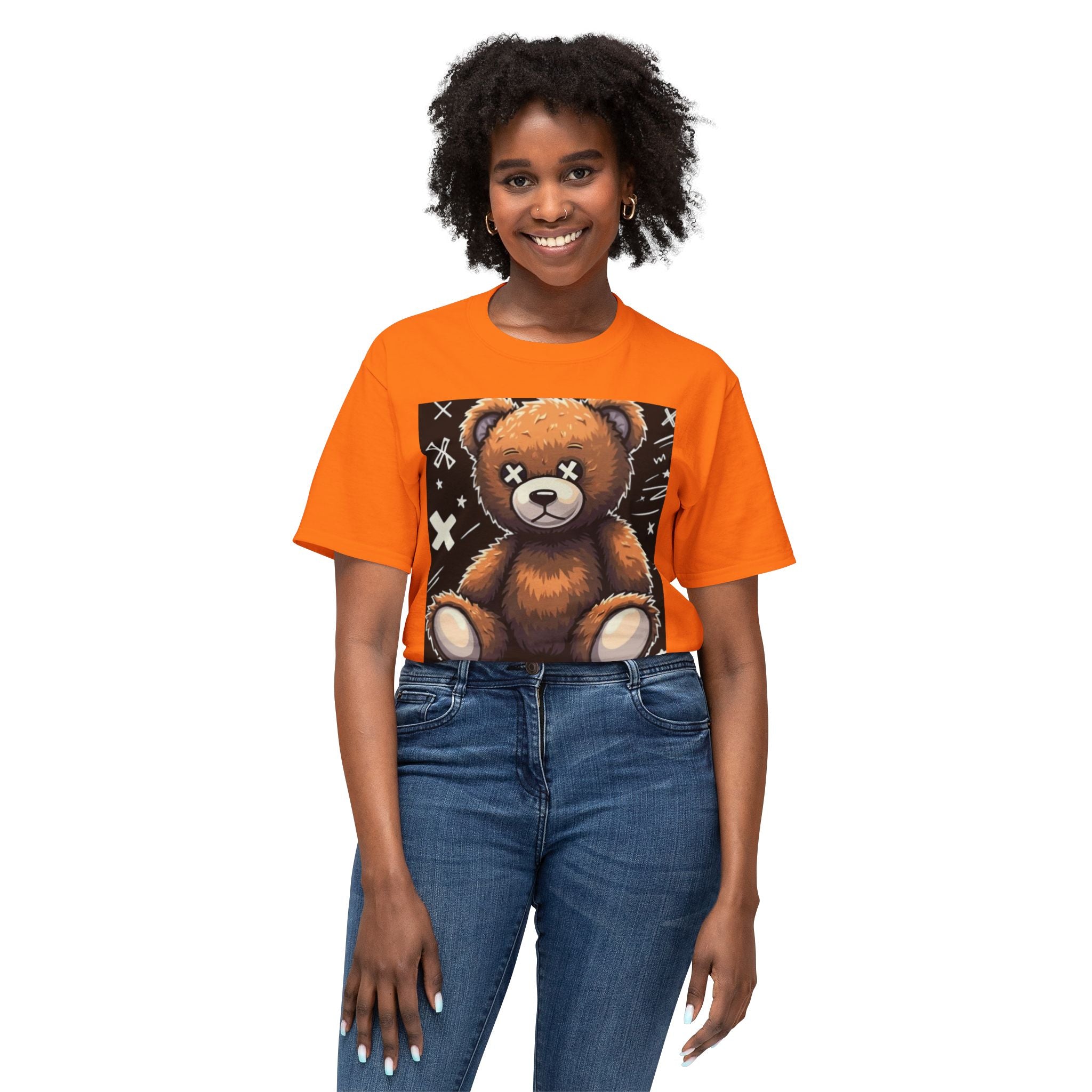 T-Shirt — Vintage Injured Teddy Bear "I Never Look Back, I Have Back Pain" Graphic
