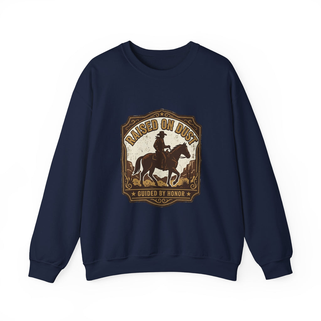 Raised on Dust Crewneck Sweatshirt | Western Americana Vintage rodeo, frontier