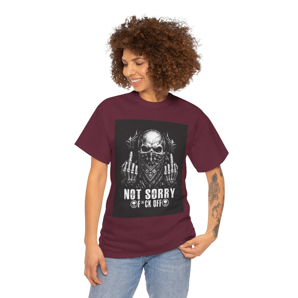 Not Sorry Skull Tee — 'F*ck Your Feelings' Graphic T-Shirt