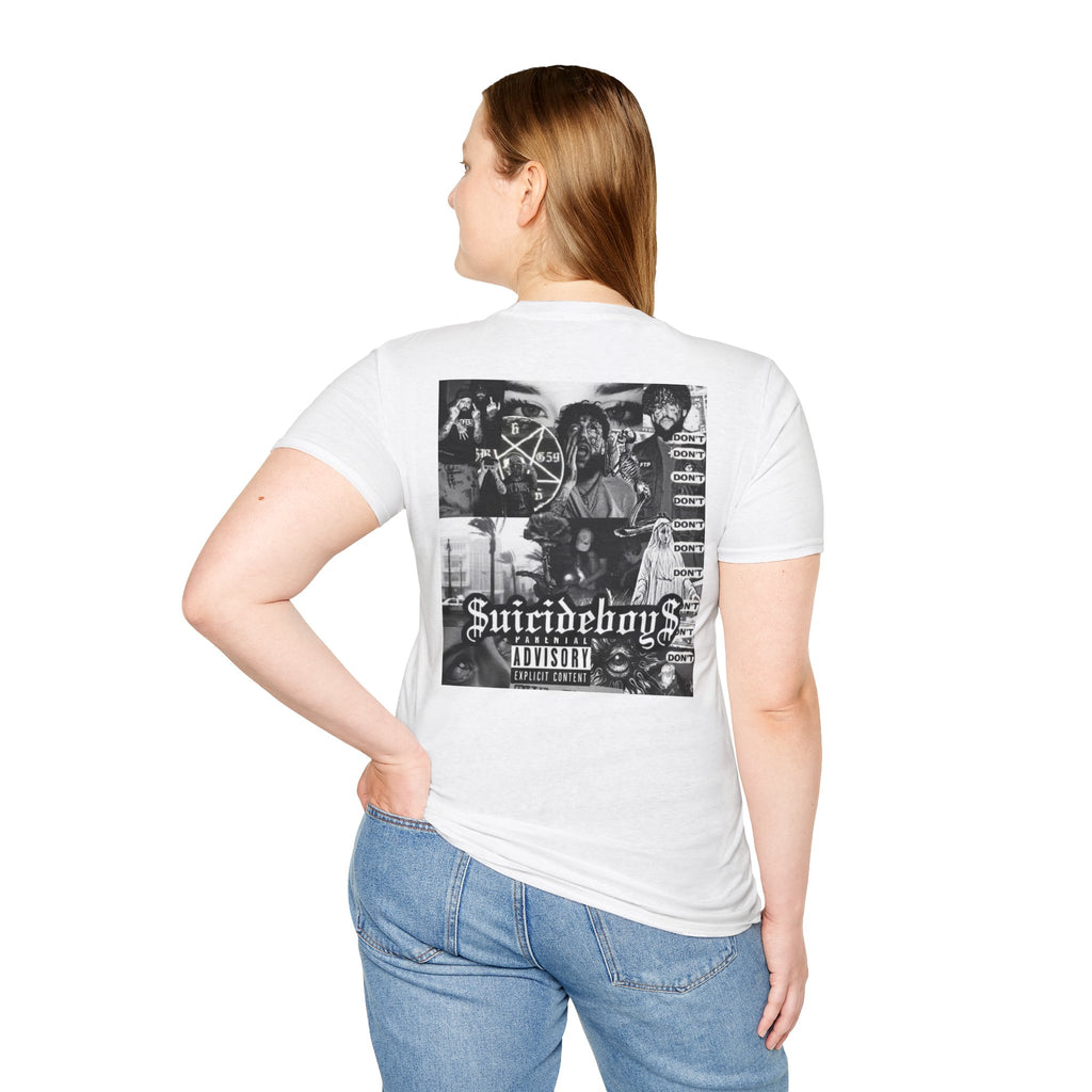 Suicideboys Graphic T-Shirt — Black & White Rap Crew Photo Tee