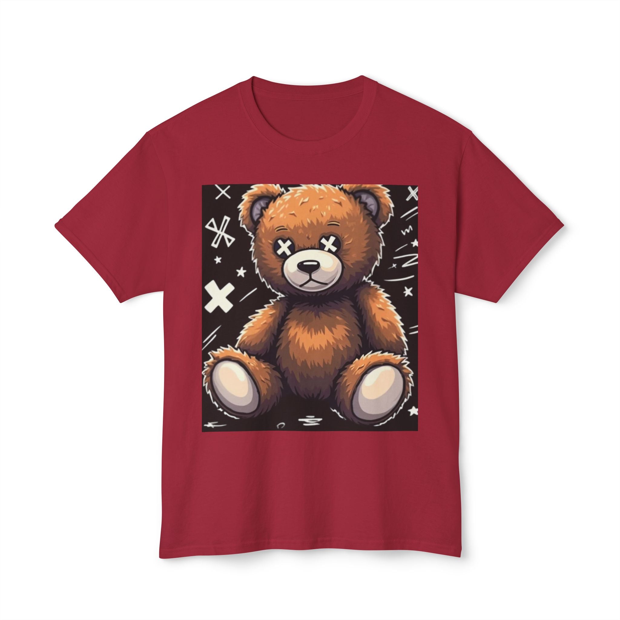 T-Shirt — Vintage Injured Teddy Bear "I Never Look Back, I Have Back Pain" Graphic