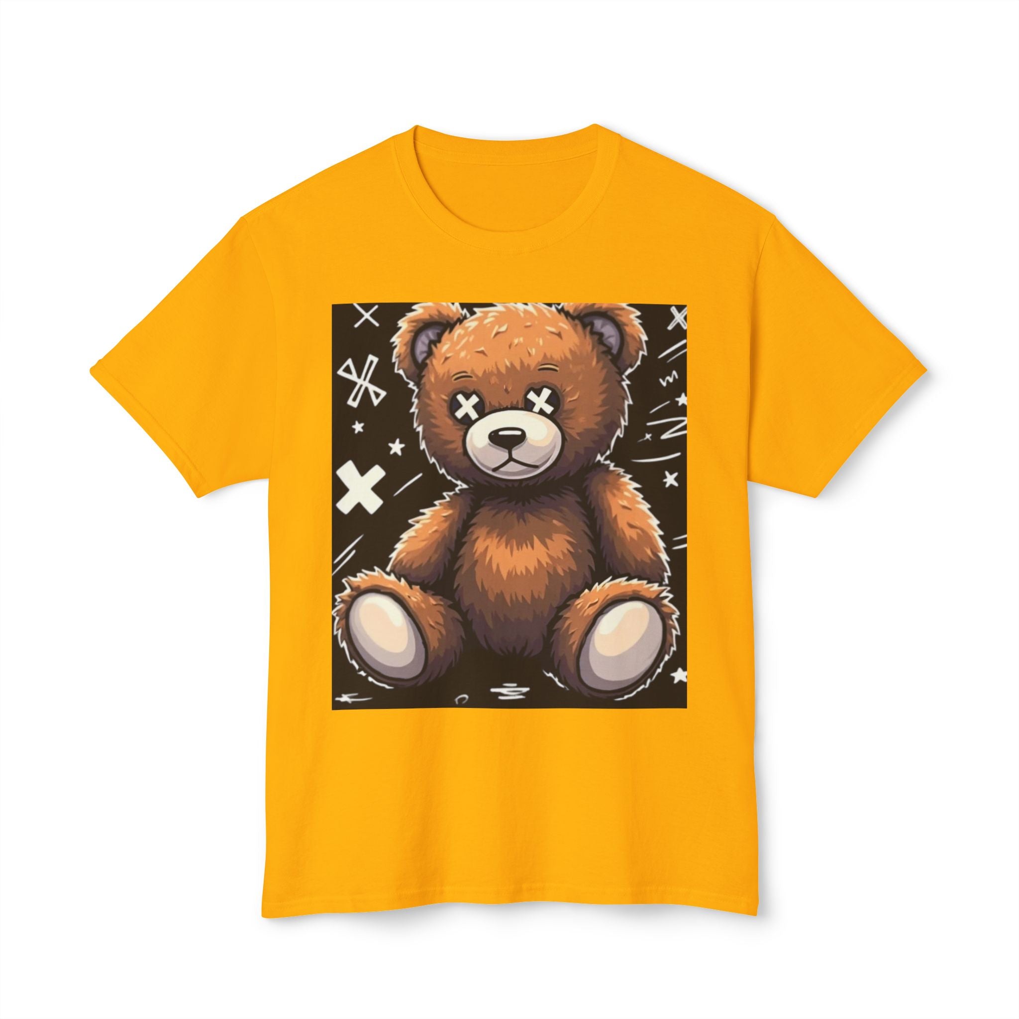 T-Shirt — Vintage Injured Teddy Bear "I Never Look Back, I Have Back Pain" Graphic