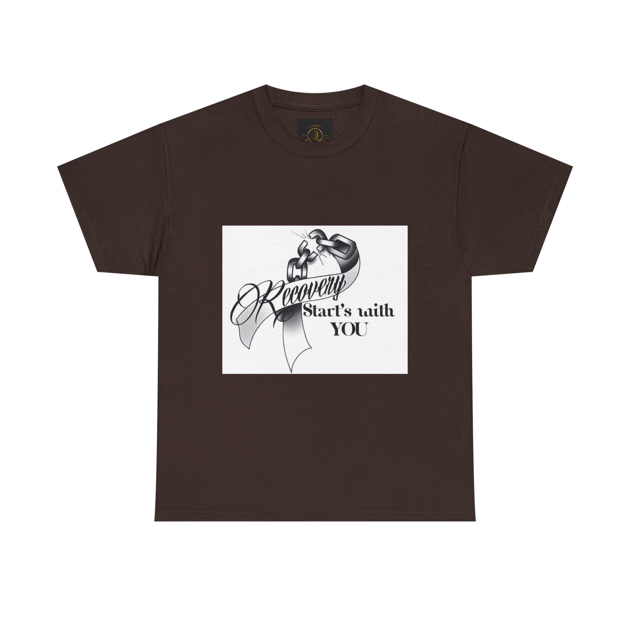 Recovery Starts With You Tee — Rose & Ribbon Awareness T‑Shirt