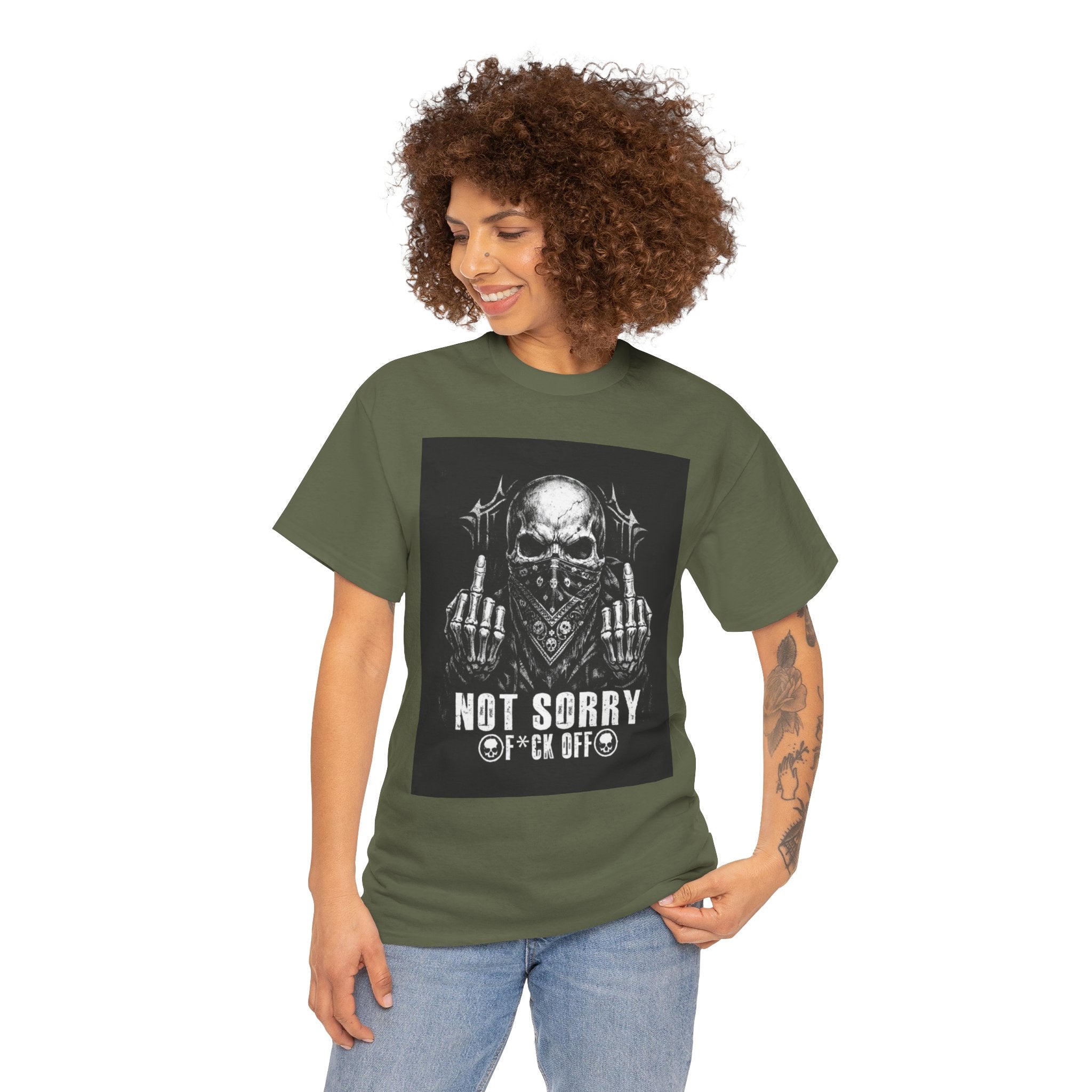 Not Sorry Skull Tee — 'F*ck Your Feelings' Graphic T-Shirt