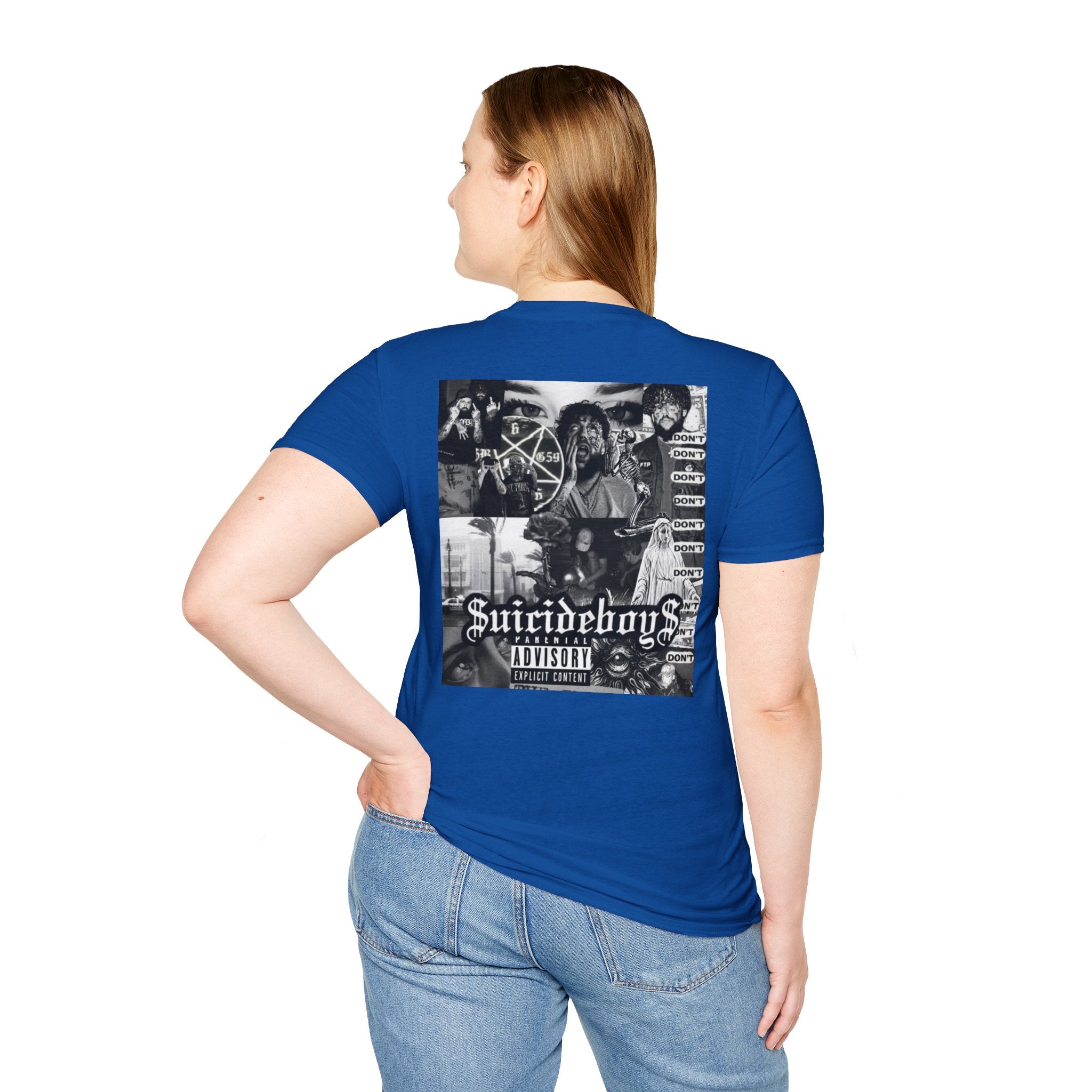 Suicideboys Graphic T-Shirt — Black & White Rap Crew Photo Tee