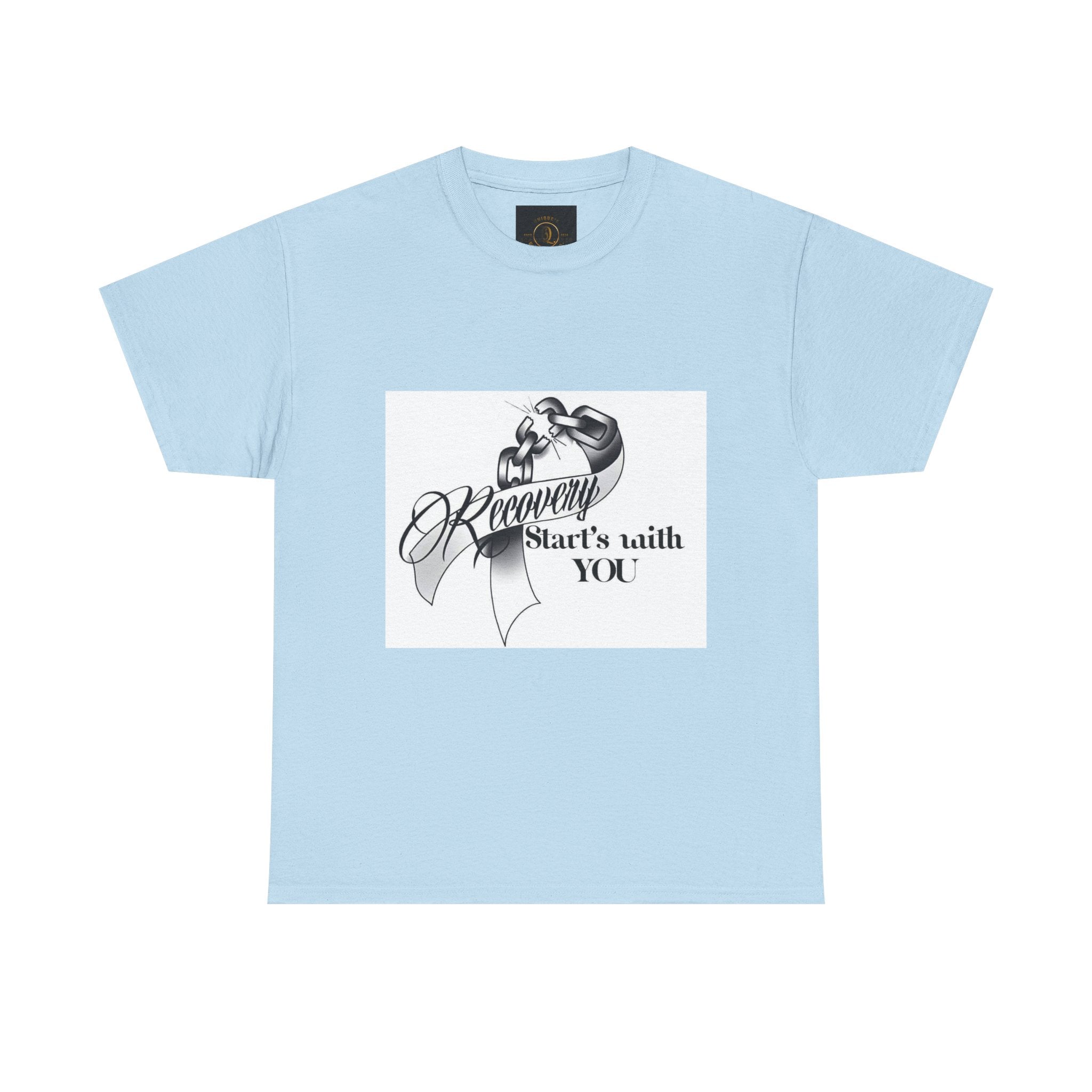 Recovery Starts With You Tee — Rose & Ribbon Awareness T‑Shirt