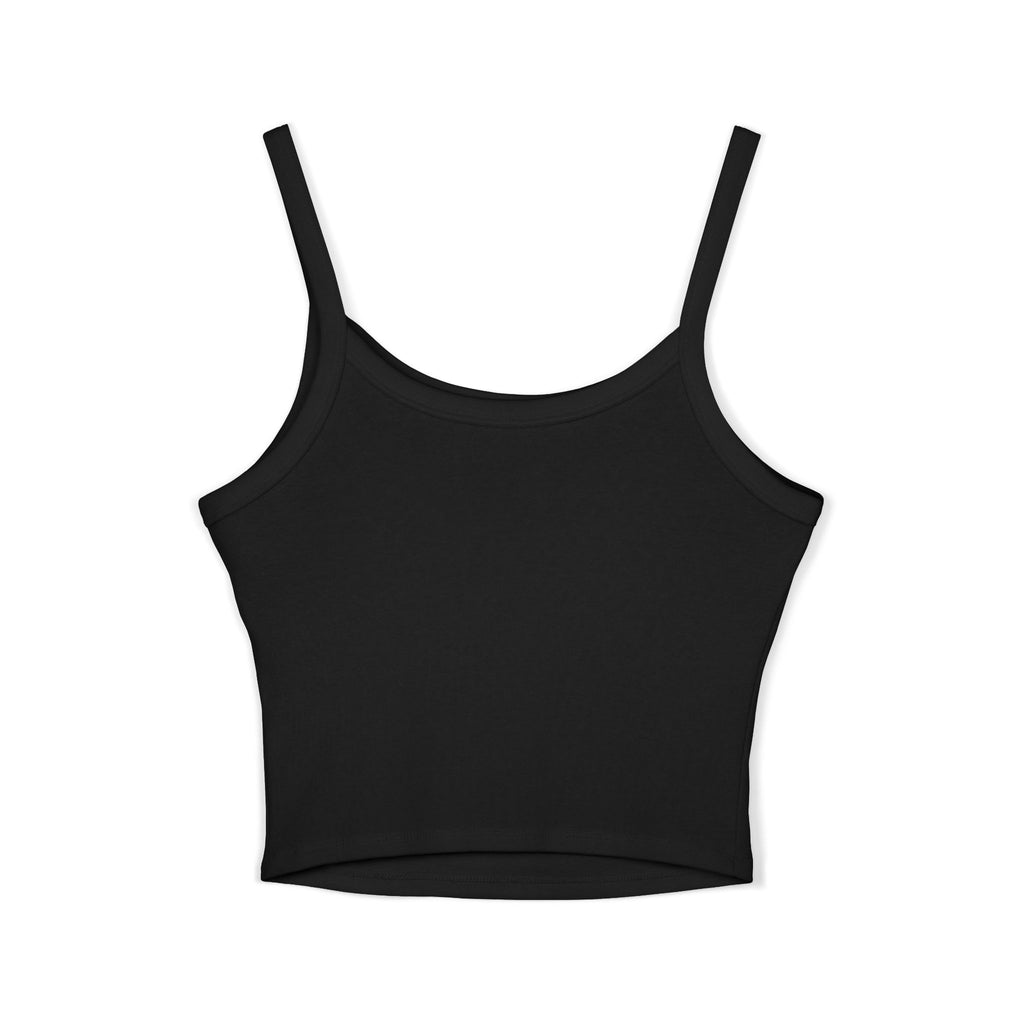 Crop Tank Top — Shushing Rainbow Lips with "I Don’t Understand" Finger Tattoo