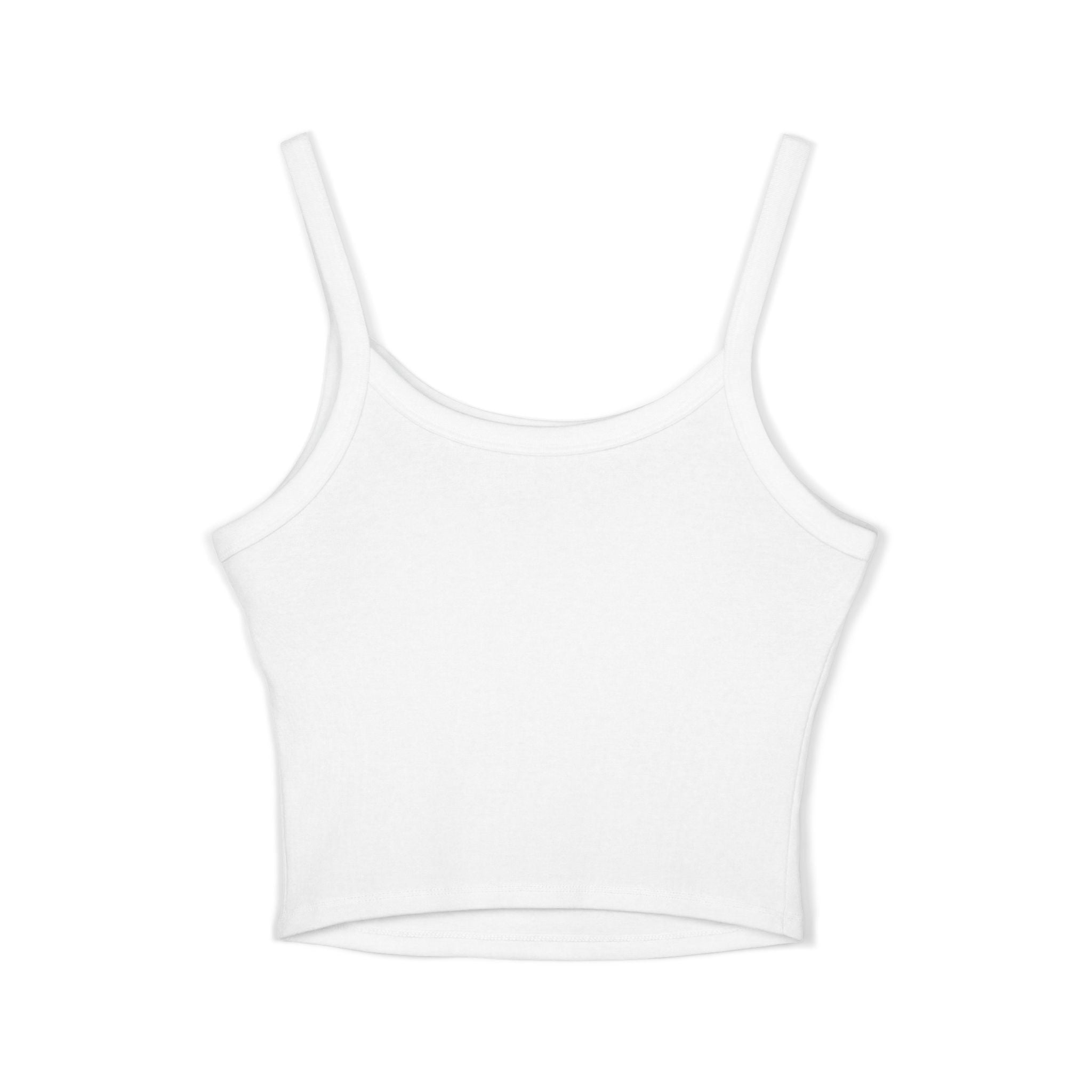 Crop Tank Top — Shushing Rainbow Lips with "I Don’t Understand" Finger Tattoo