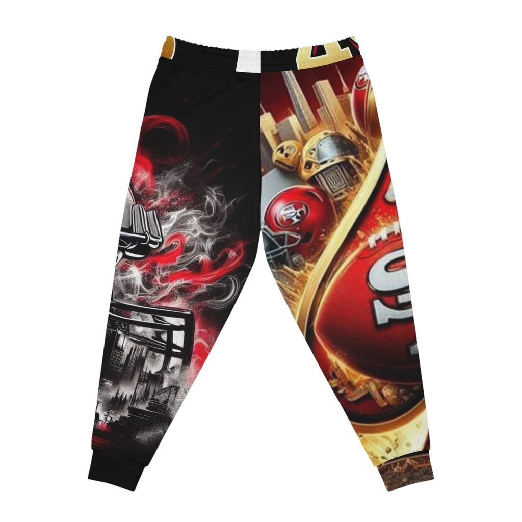 San Francisco 49ers Athletic Joggers – All-Over Print Fan Sweatpants