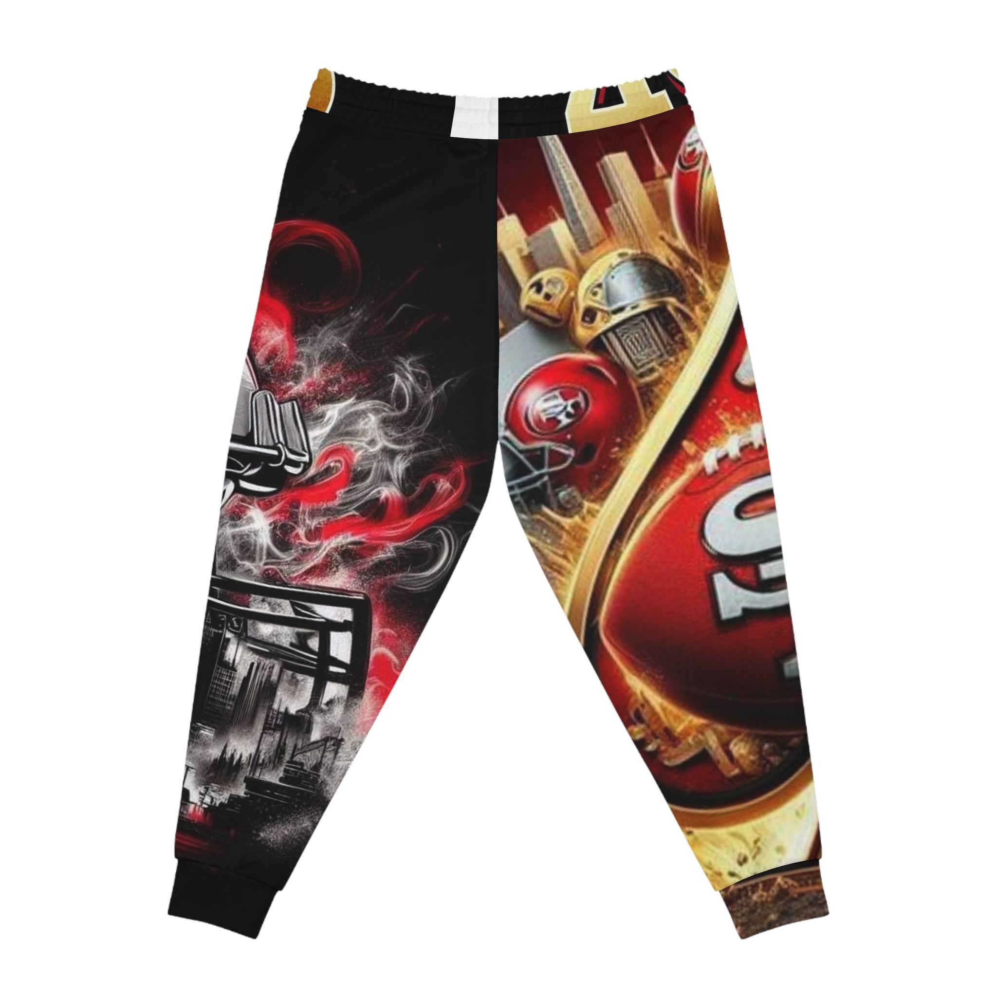 San Francisco 49ers Athletic Joggers – All-Over Print Fan Sweatpants