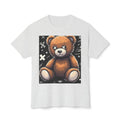 T-Shirt — Vintage Injured Teddy Bear "I Never Look Back, I Have Back Pain" Graphic