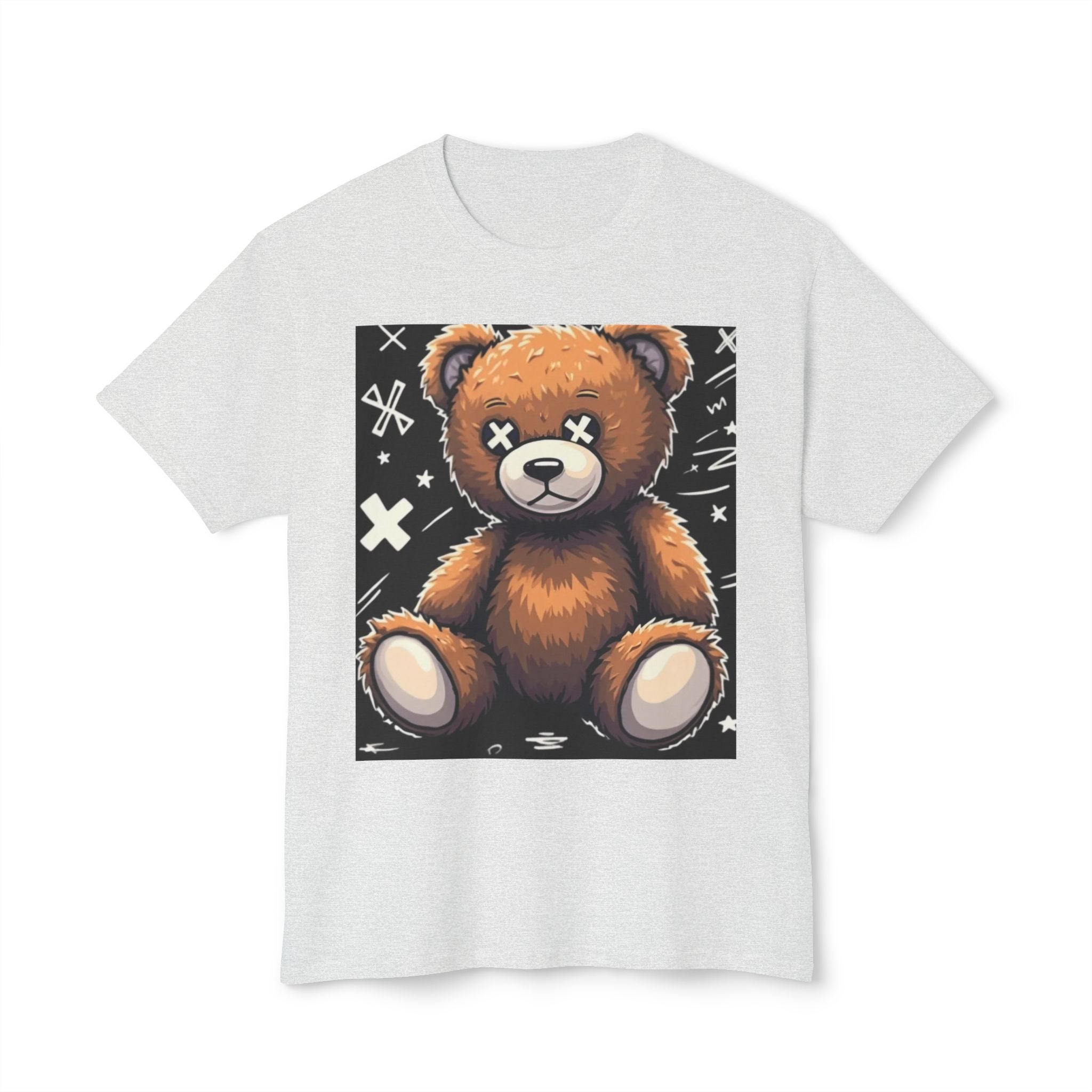 T-Shirt — Vintage Injured Teddy Bear "I Never Look Back, I Have Back Pain" Graphic