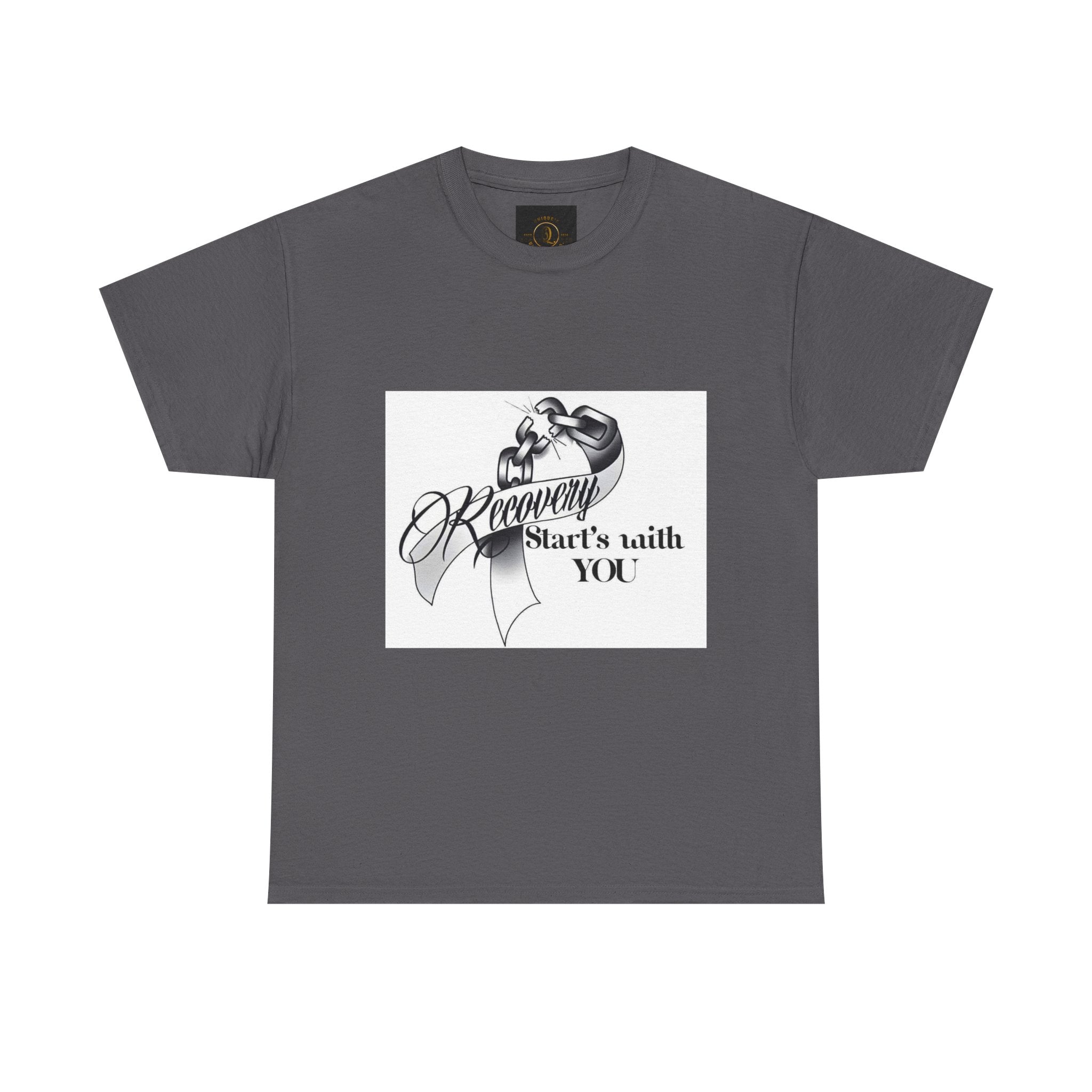 Recovery Starts With You Tee — Rose & Ribbon Awareness T‑Shirt