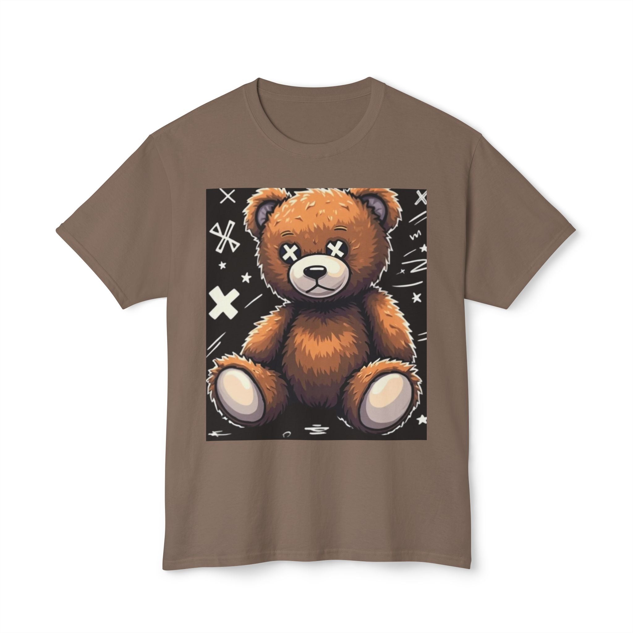 T-Shirt — Vintage Injured Teddy Bear "I Never Look Back, I Have Back Pain" Graphic