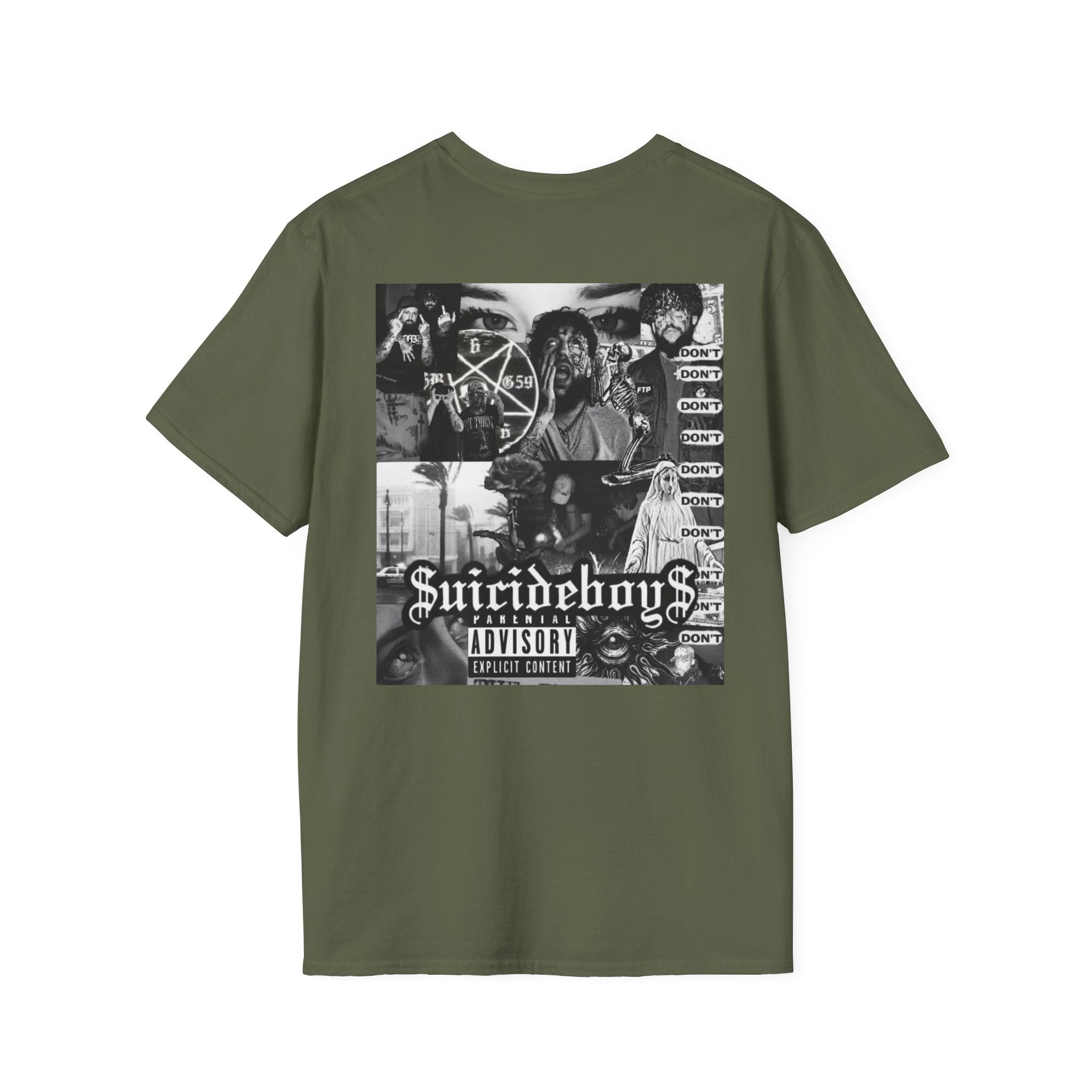 Suicideboys Graphic T-Shirt — Black & White Rap Crew Photo Tee