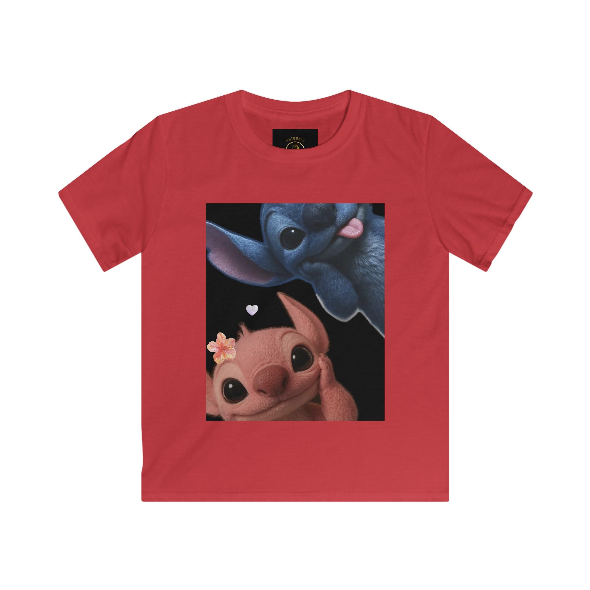 Cute Alien Friends Kids T-Shirt — Adorable Stitch & Angel Print