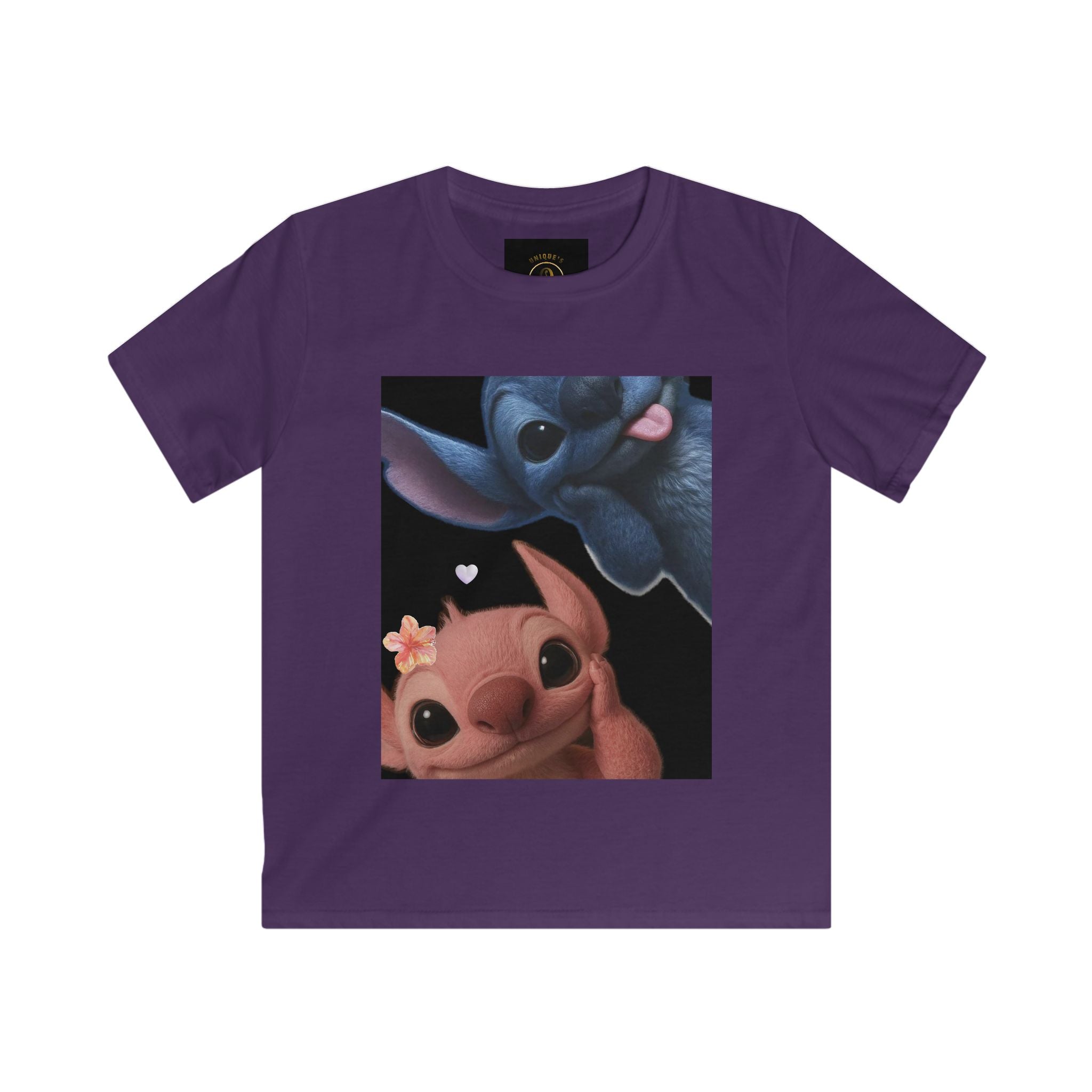 Cute Alien Friends Kids T-Shirt — Adorable Stitch & Angel Print