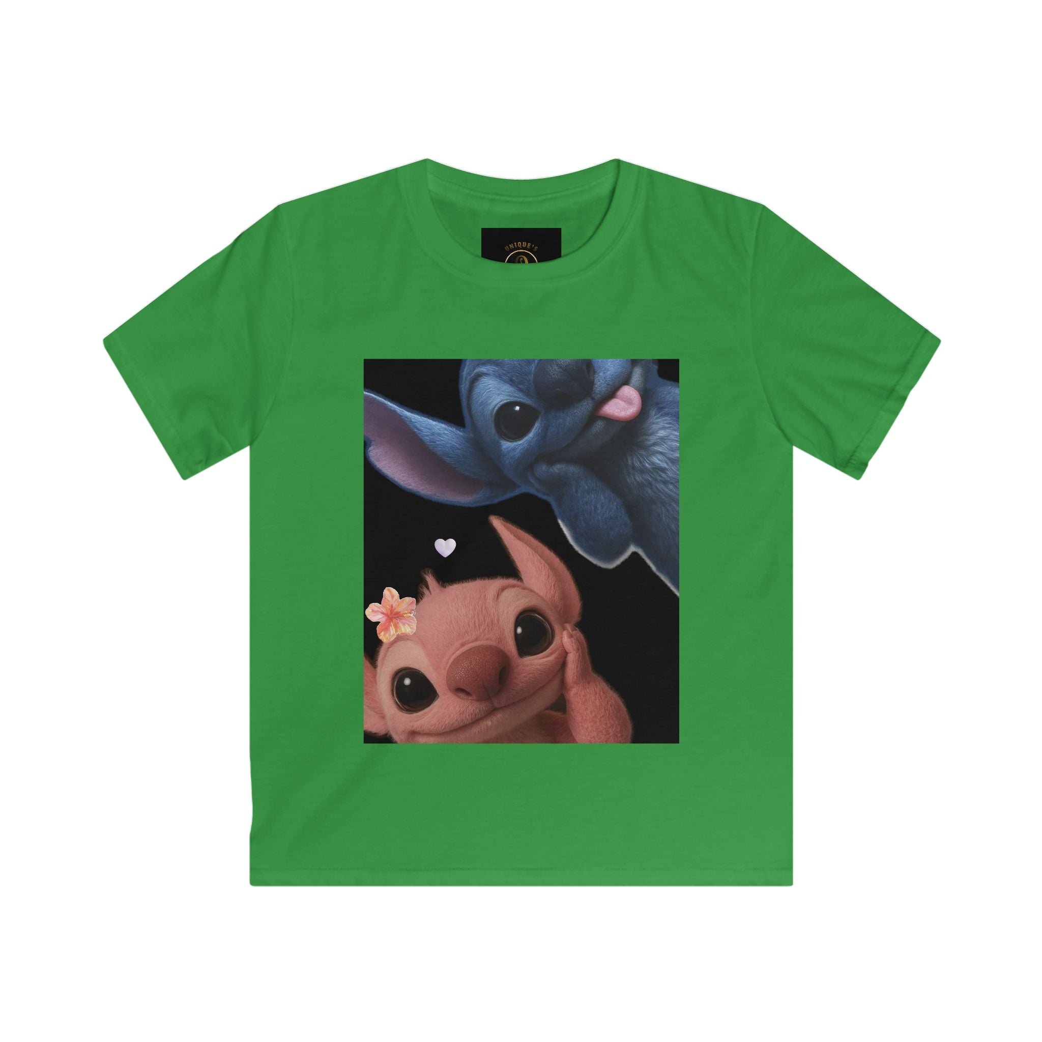 Cute Alien Friends Kids T-Shirt — Adorable Stitch & Angel Print