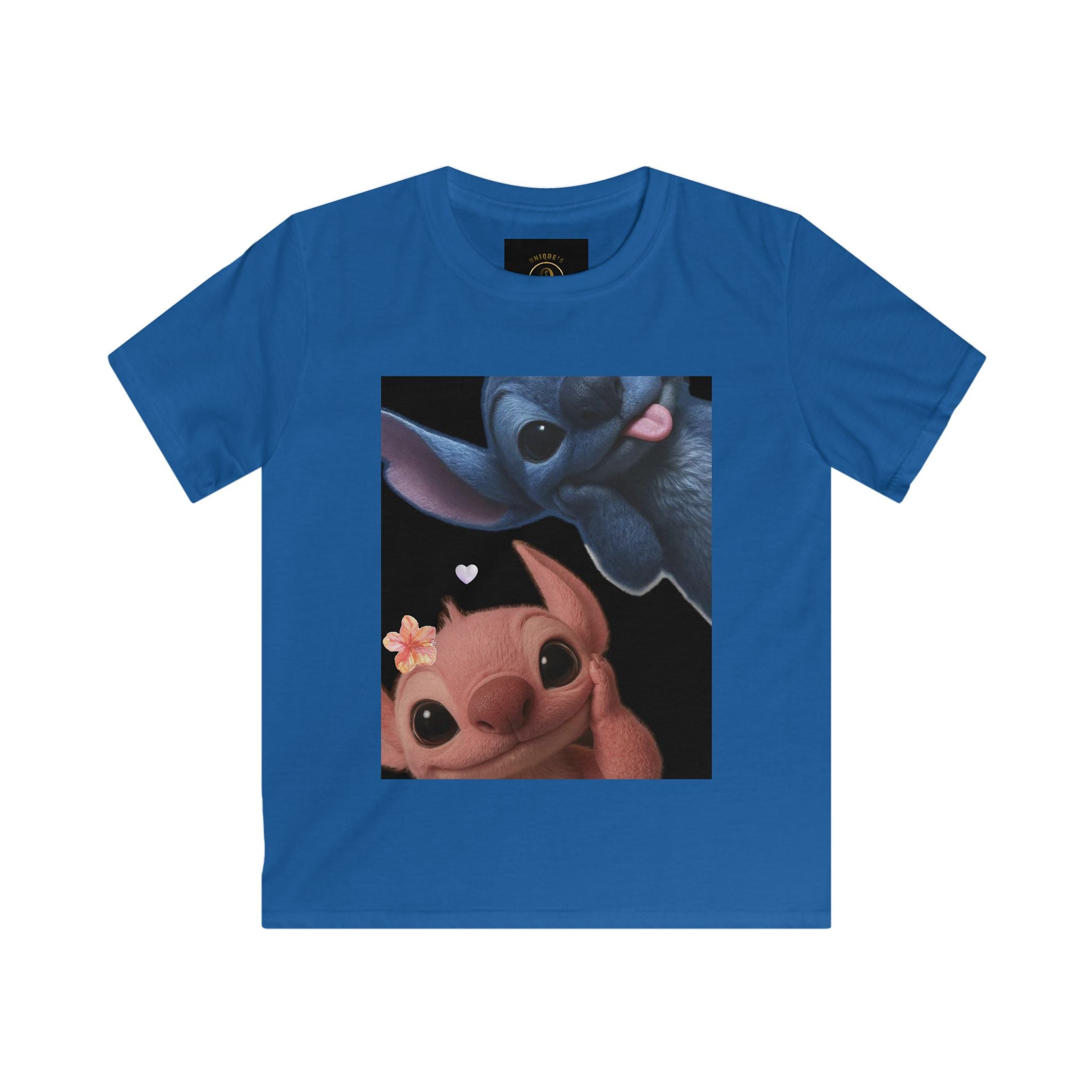 Cute Alien Friends Kids T-Shirt — Adorable Stitch & Angel Print