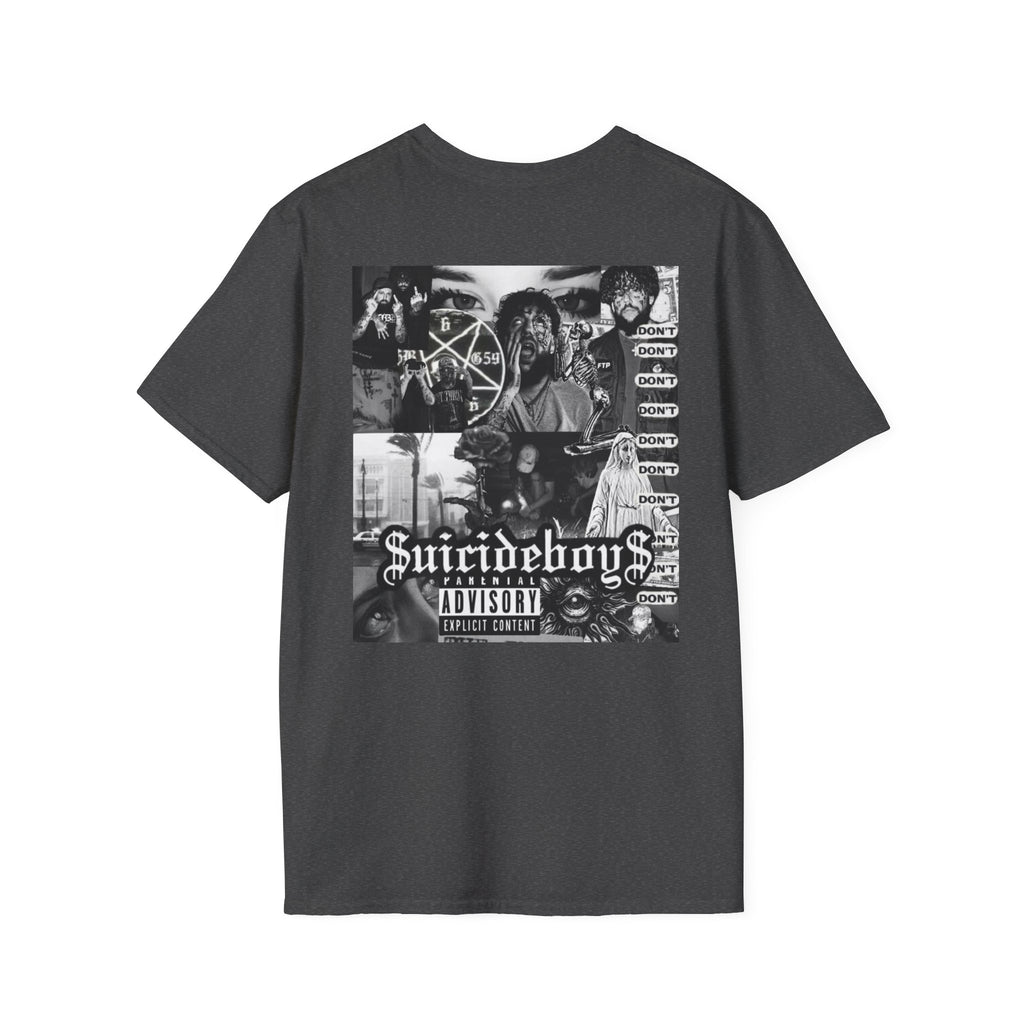 Suicideboys Graphic T-Shirt — Black & White Rap Crew Photo Tee