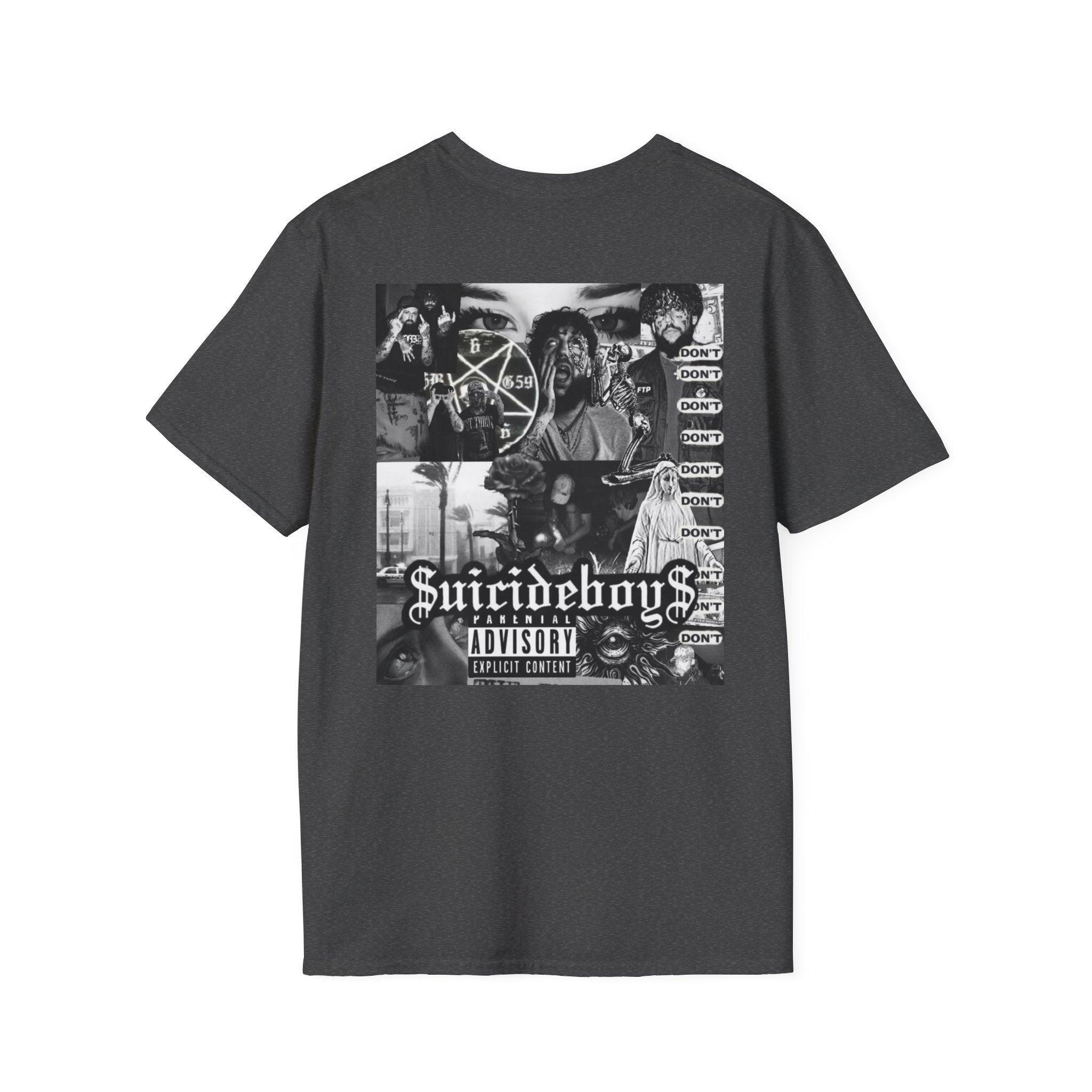 Suicideboys Graphic T-Shirt — Black & White Rap Crew Photo Tee