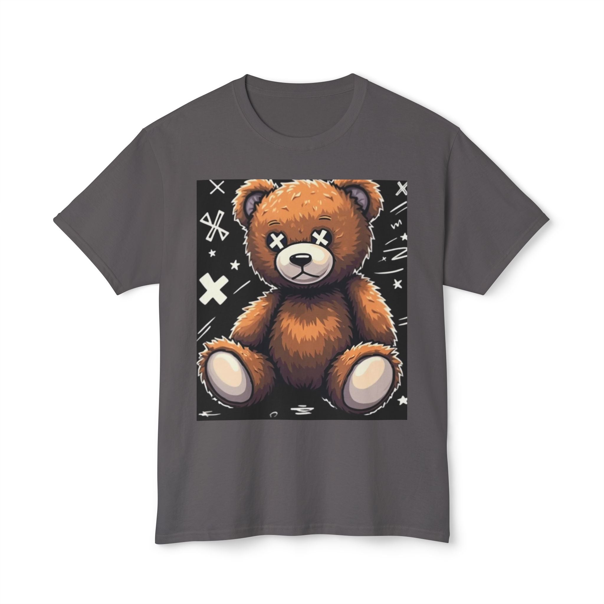 T-Shirt — Vintage Injured Teddy Bear "I Never Look Back, I Have Back Pain" Graphic