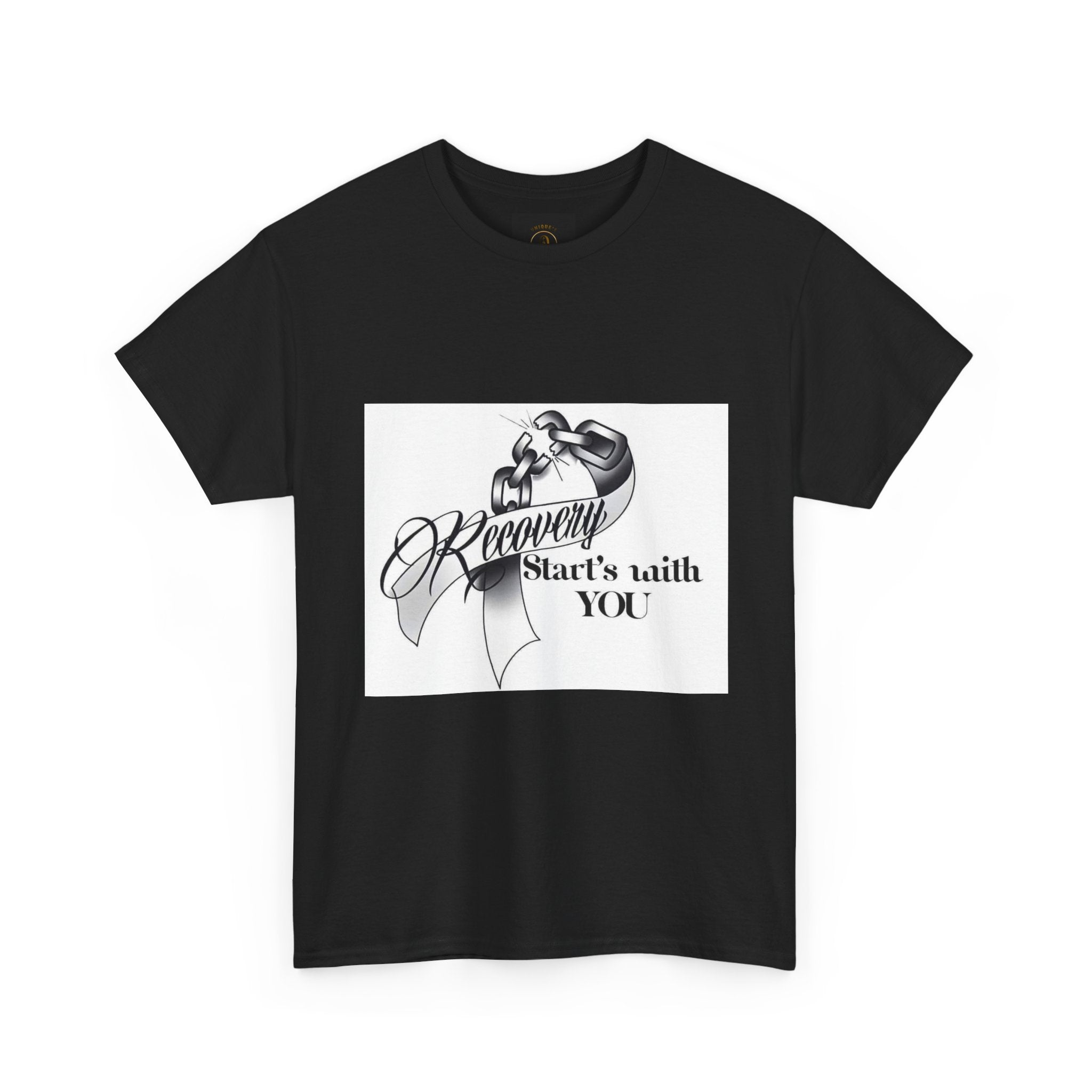 Recovery Starts With You Tee — Rose & Ribbon Awareness T‑Shirt