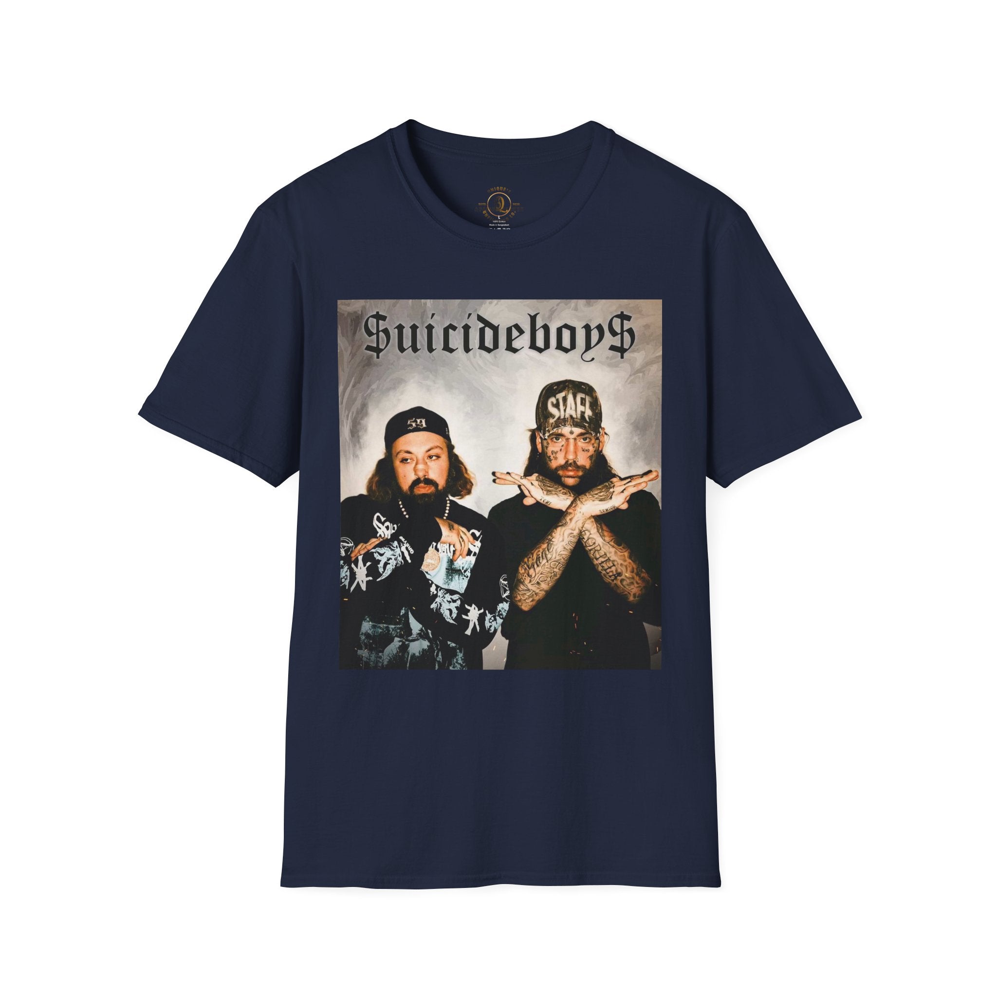 Suicideboys Graphic T-Shirt — Black & White Rap Crew Photo Tee