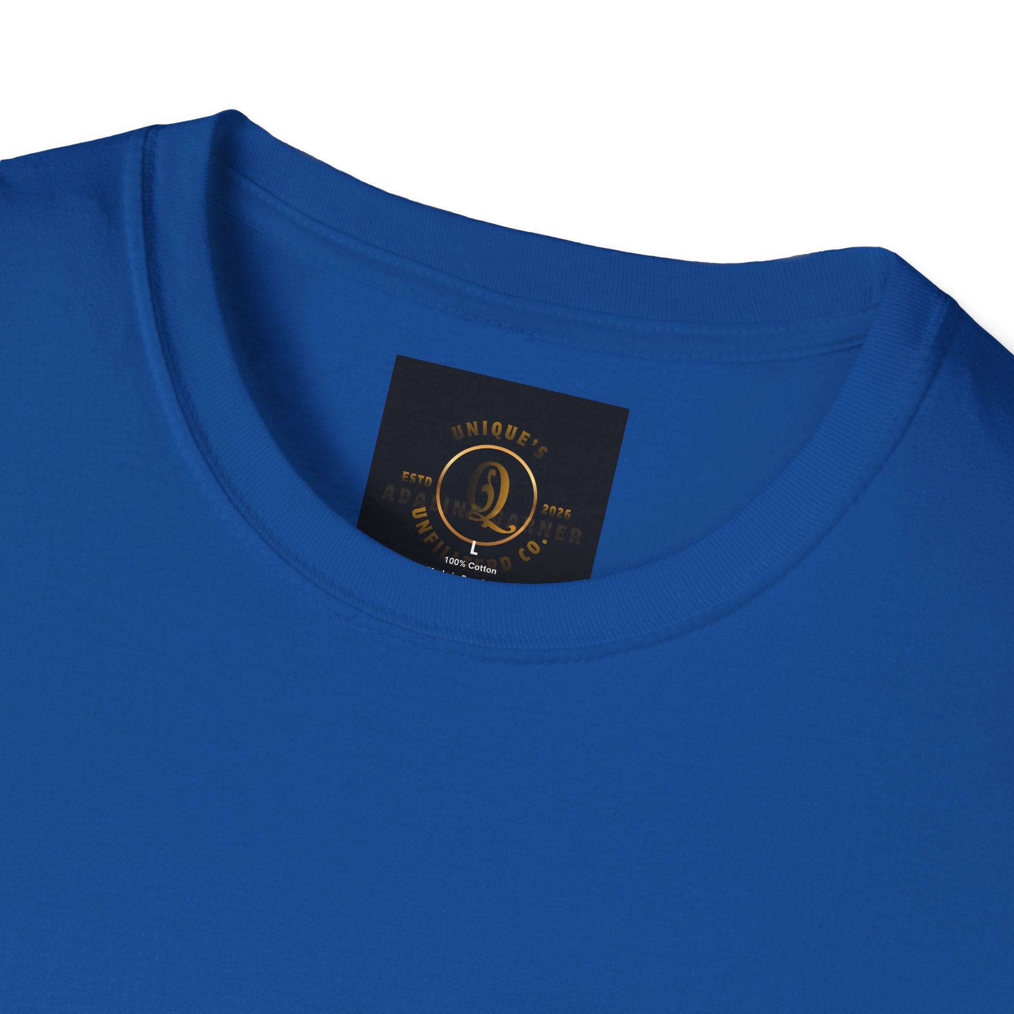 Blue Collar T-Shirt — "Blood, Sweat, Profanity" Skull Workwear Tee