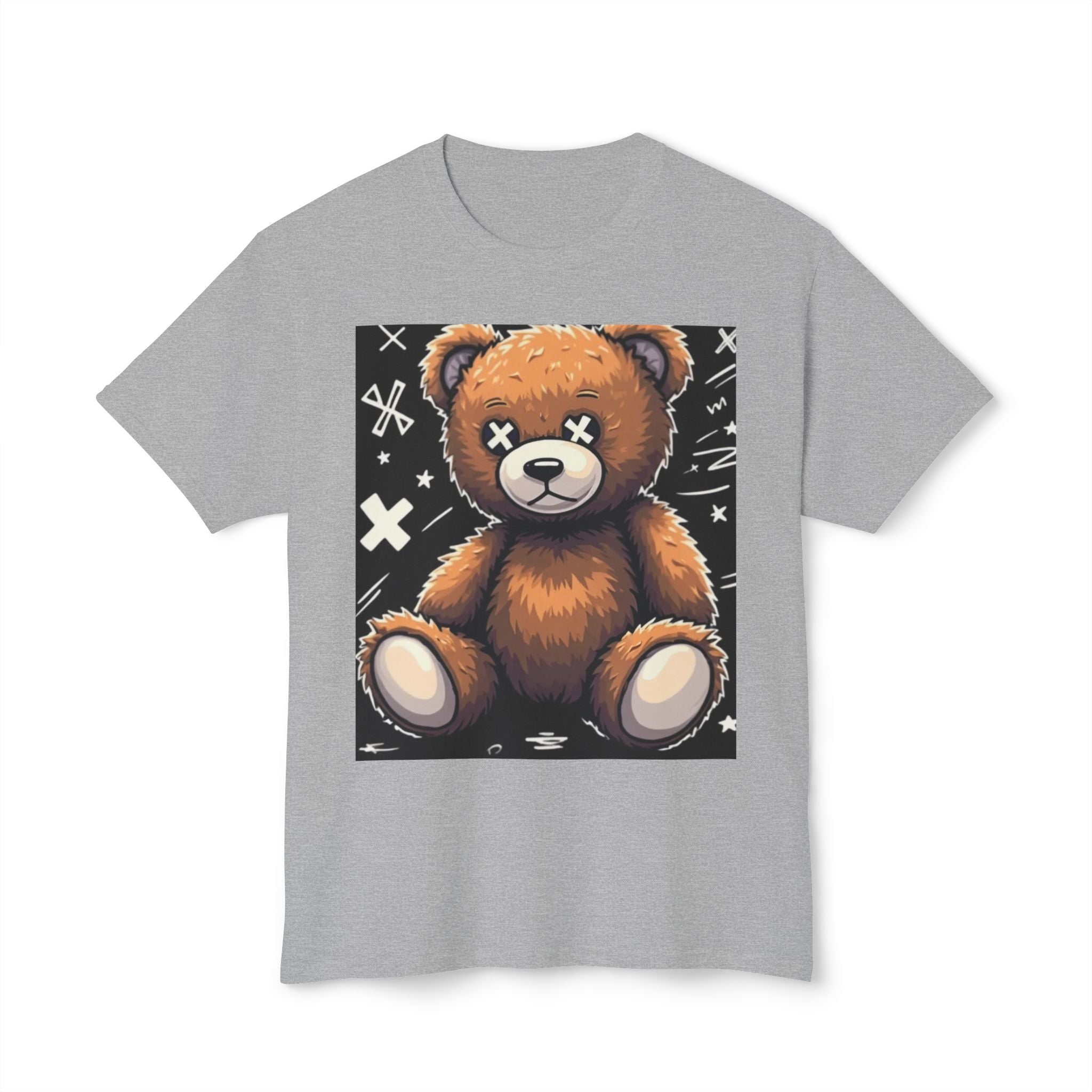 T-Shirt — Vintage Injured Teddy Bear "I Never Look Back, I Have Back Pain" Graphic