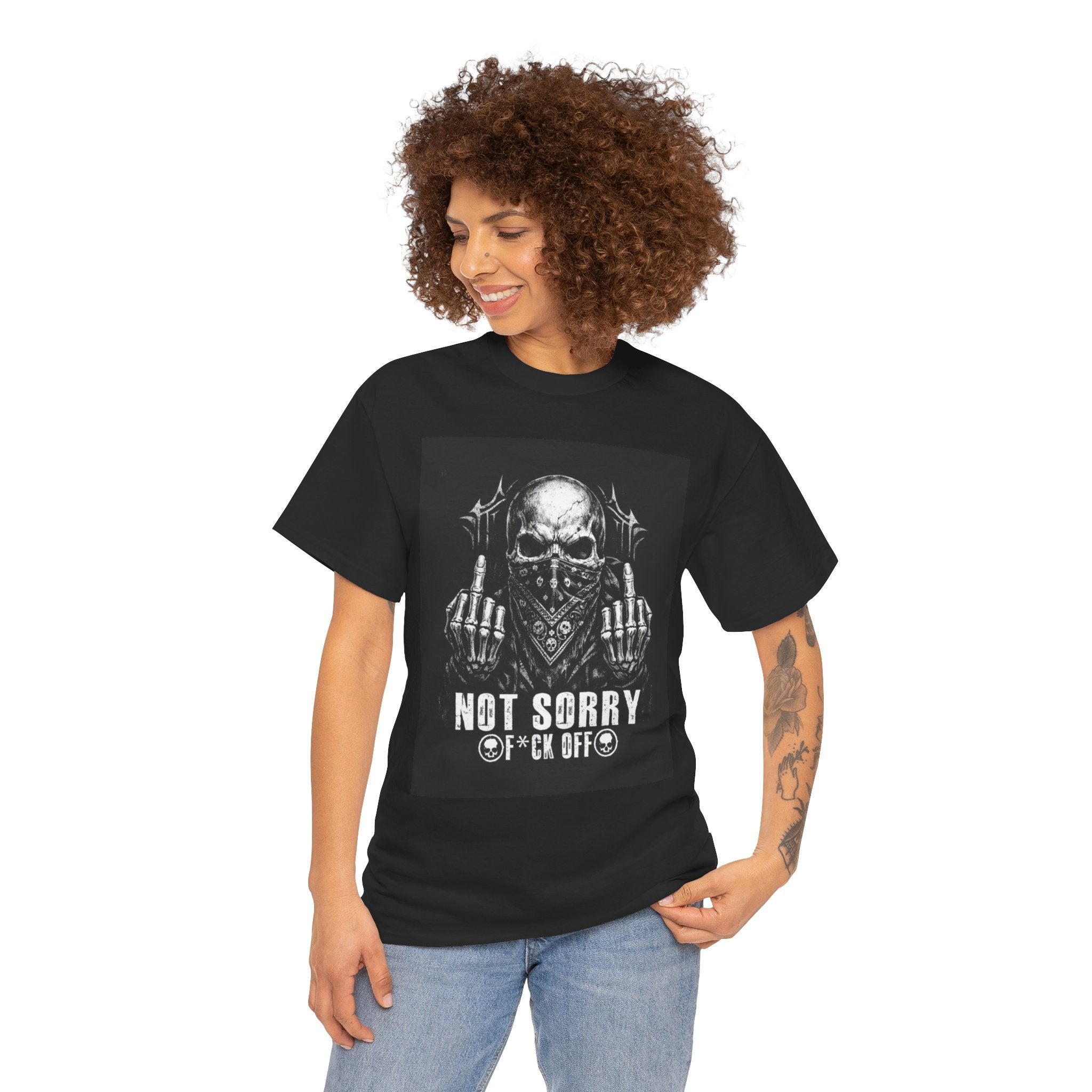 Not Sorry Skull Tee — 'F*ck Your Feelings' Graphic T-Shirt