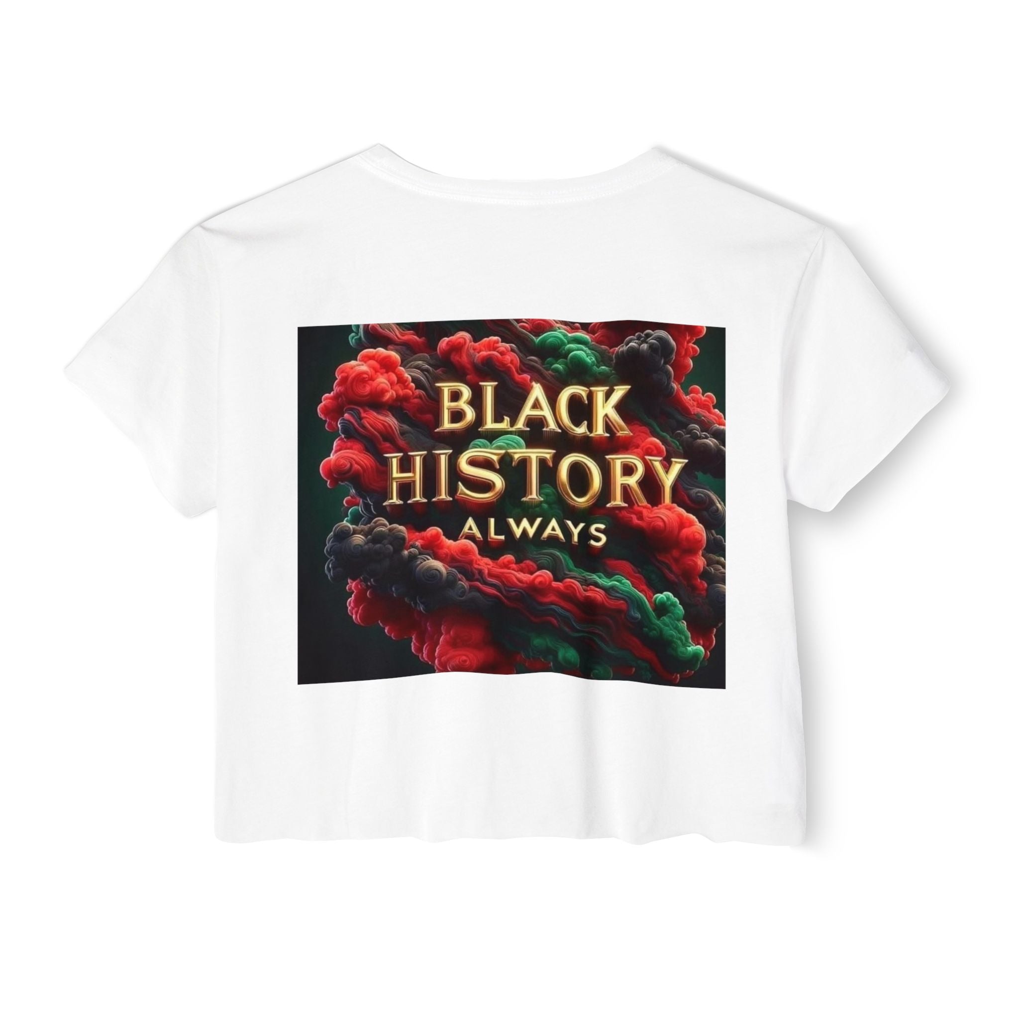 Black Beautiful Crop Top — "Black History Always" Festival Tee