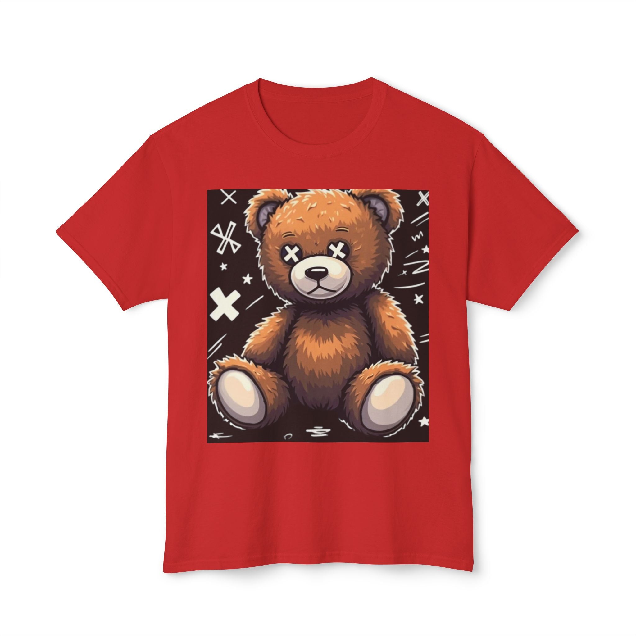 T-Shirt — Vintage Injured Teddy Bear "I Never Look Back, I Have Back Pain" Graphic
