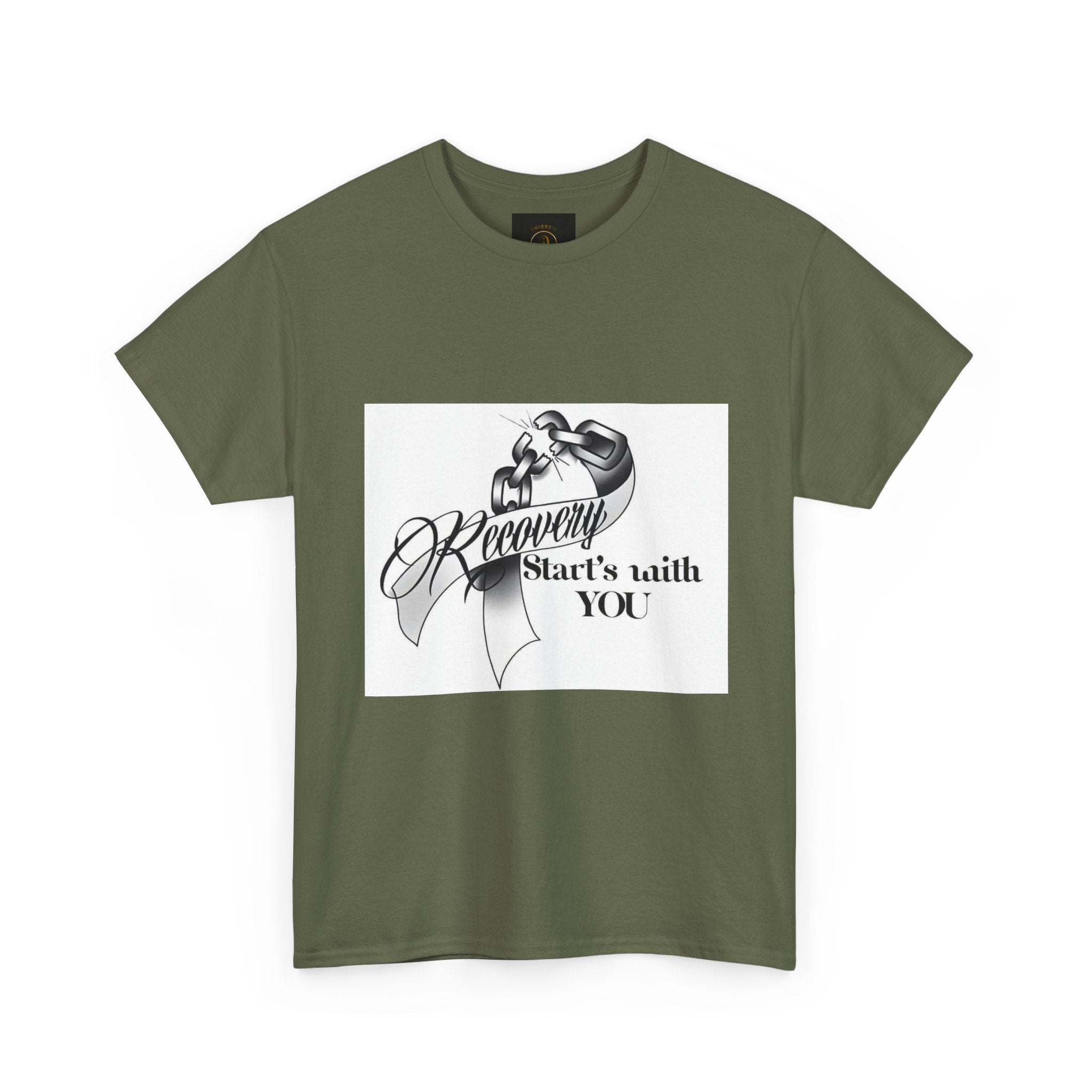 Recovery Starts With You Tee — Rose & Ribbon Awareness T‑Shirt