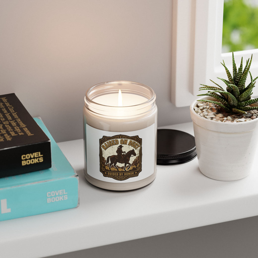 Raised on Dust Soy Candle | Western cowboy, Americana vintage scent