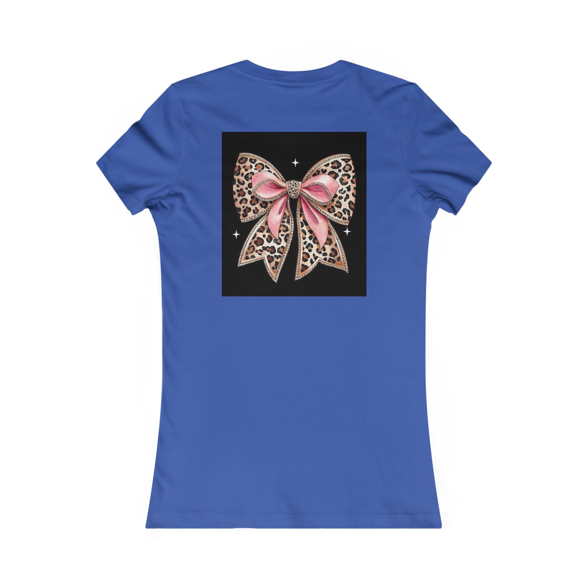 Women's Tee — "Peace Is the New Pretty" Neon Graphic with Leopard Bow