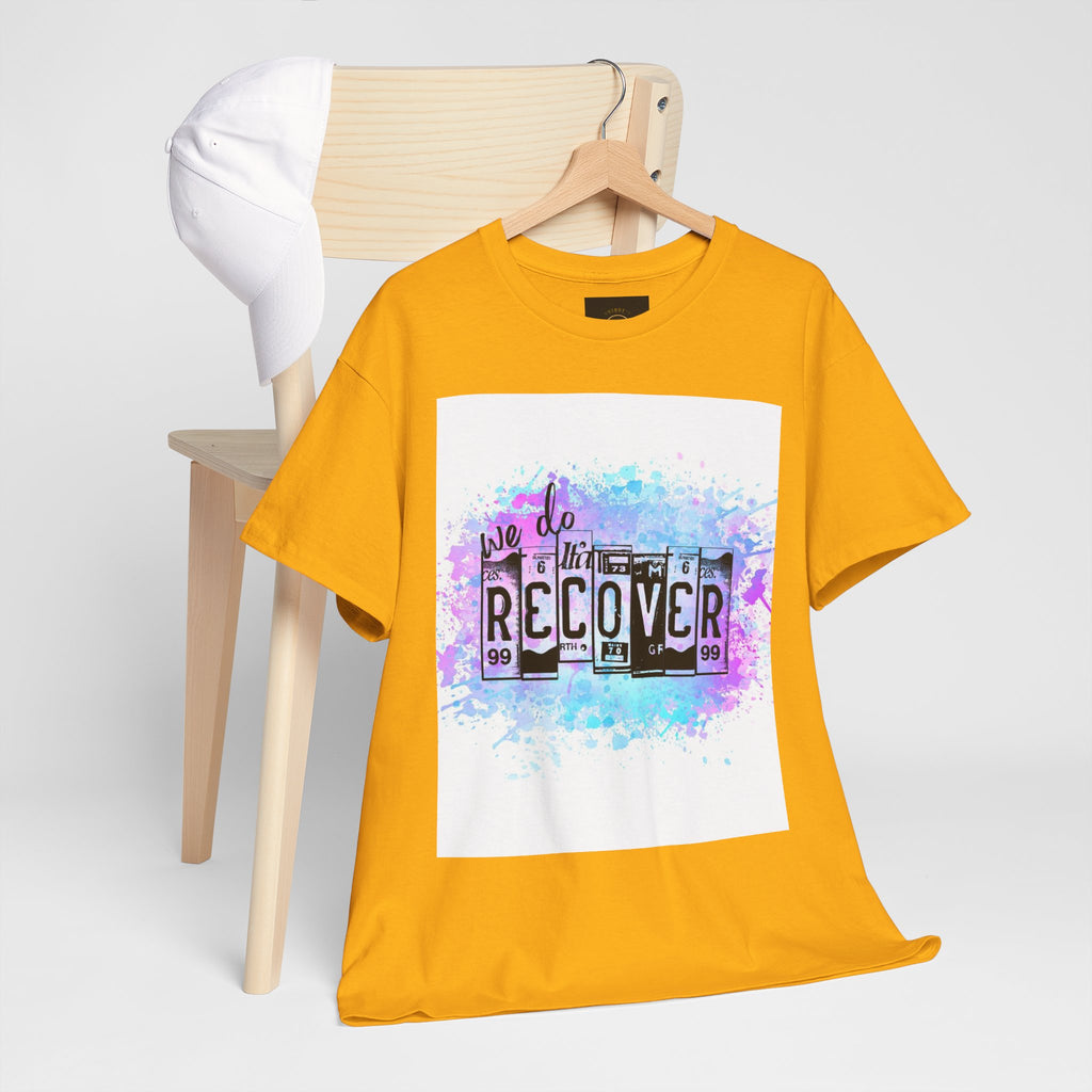 Overdose Awareness T-Shirt — 'We Do Recover' Purple Ribbon Recovery Tee