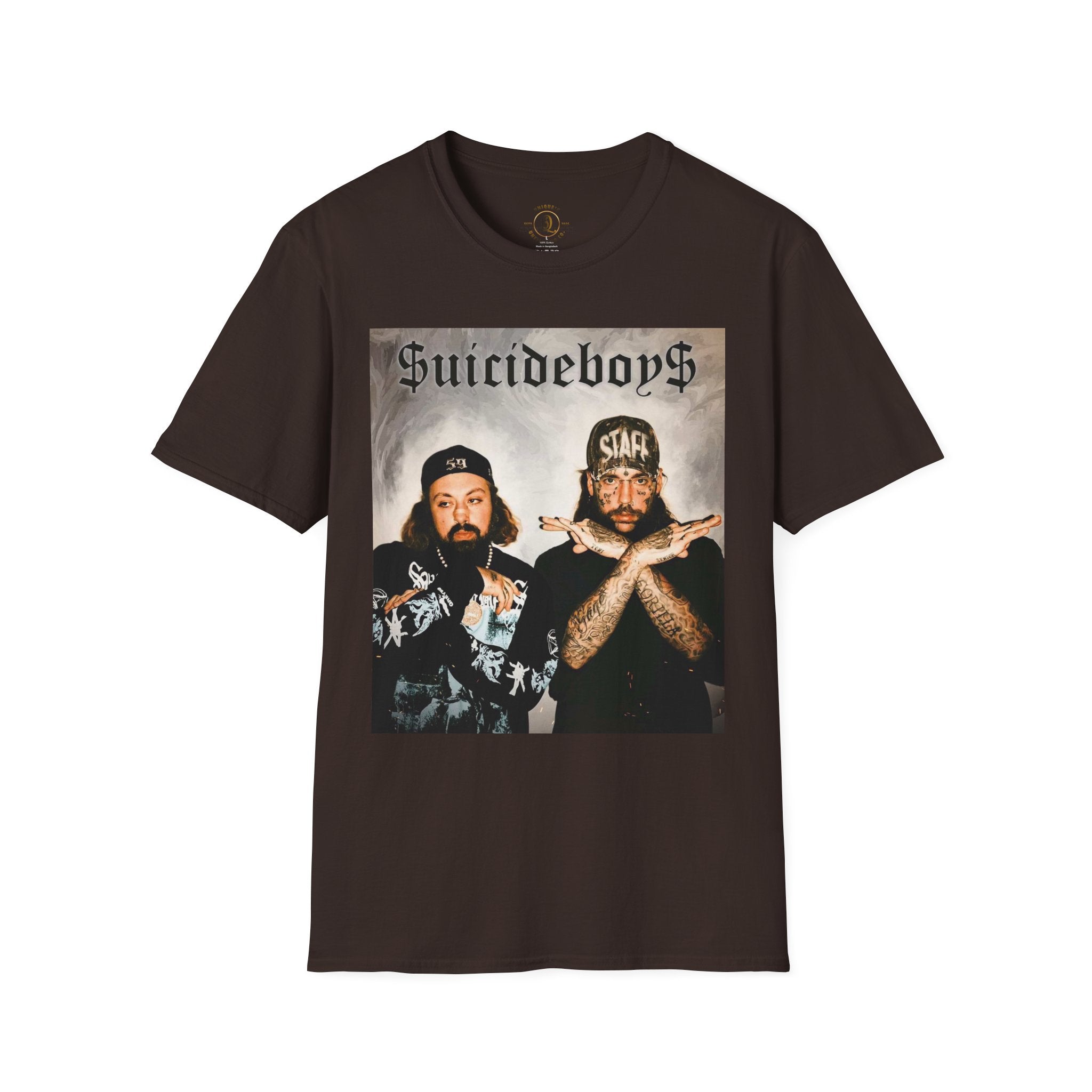 Suicideboys Graphic T-Shirt — Black & White Rap Crew Photo Tee